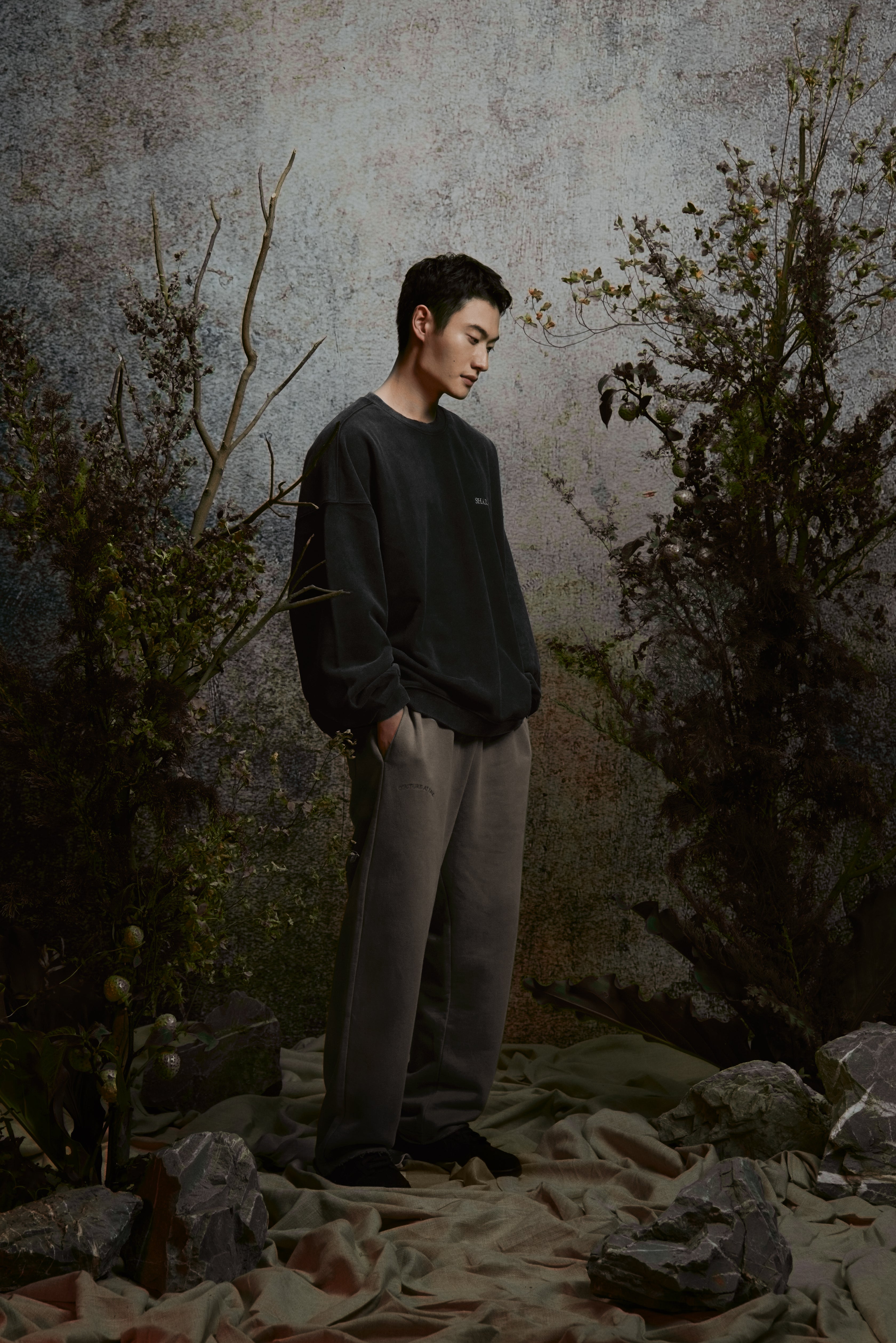 WASHED LOGO SWEATSHIRT 水洗 LOGO 大學TEE - SHARECO DESIGN