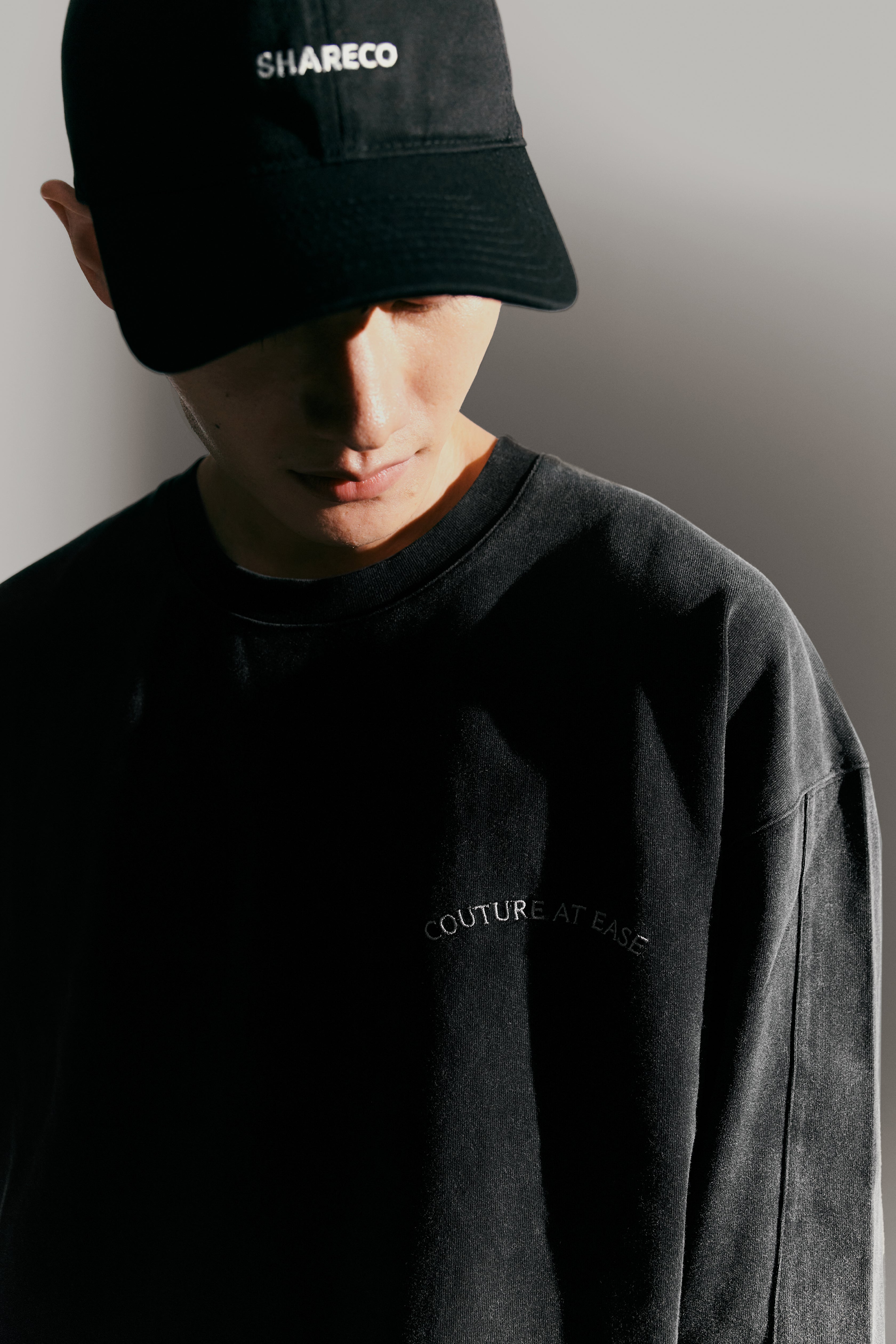 “CAE”WASHED LONG SLEEVE TEE 水洗薄長袖 - SHARECO DESIGN
