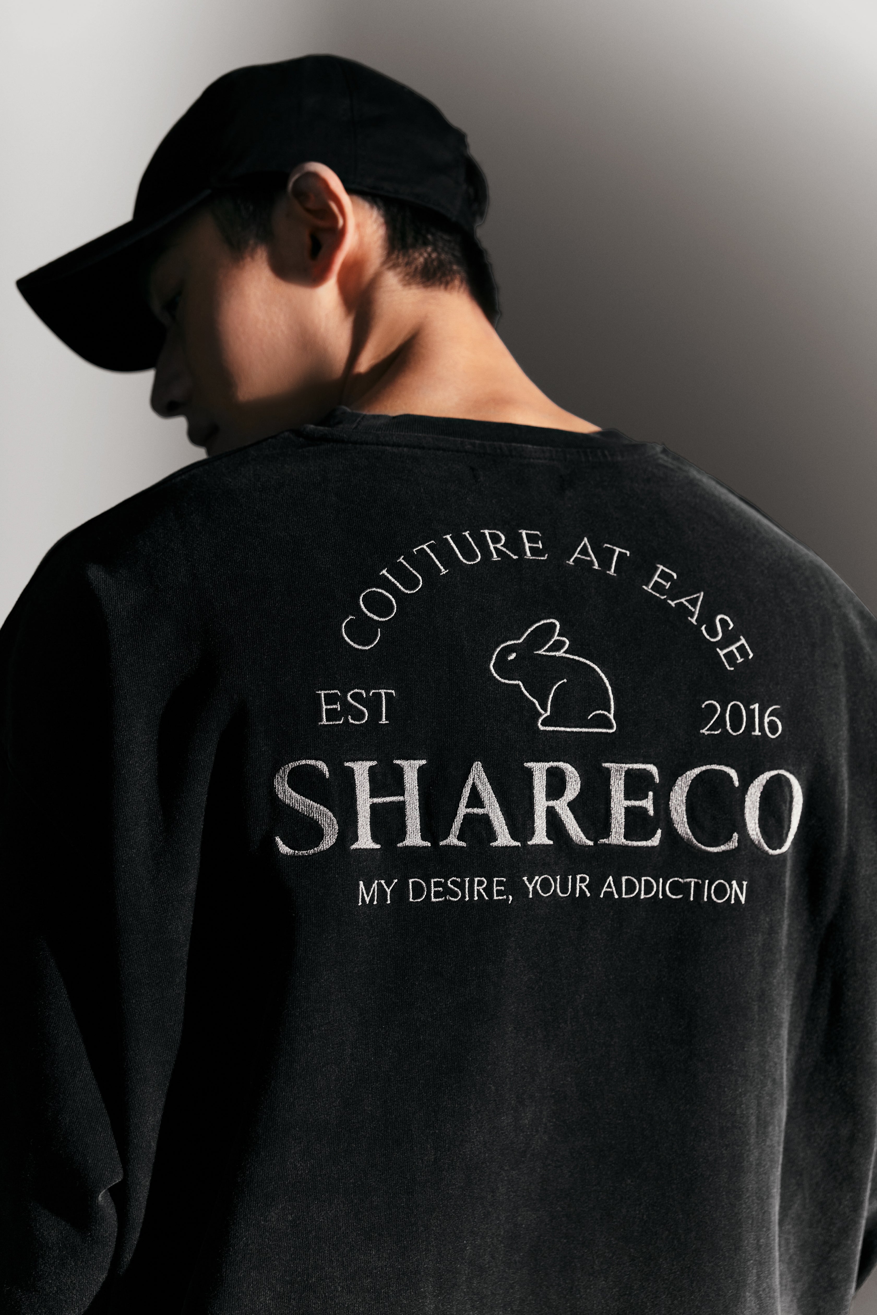“CAE”WASHED LONG SLEEVE TEE 水洗薄長袖 - SHARECO DESIGN