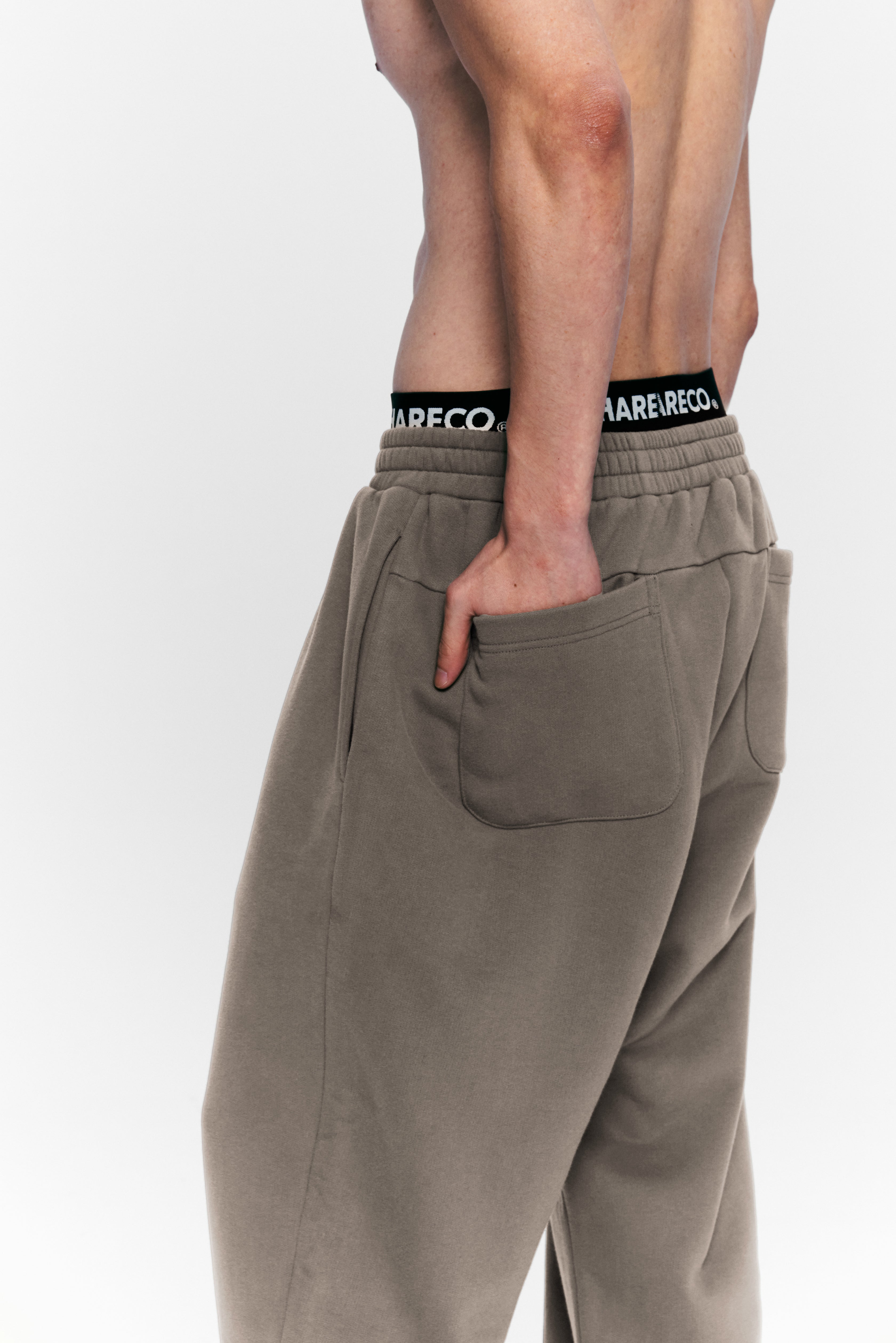“CAE”WASHED WIDE LEG SWEATPANTS 水洗直筒棉寬褲 - SHARECO DESIGN
