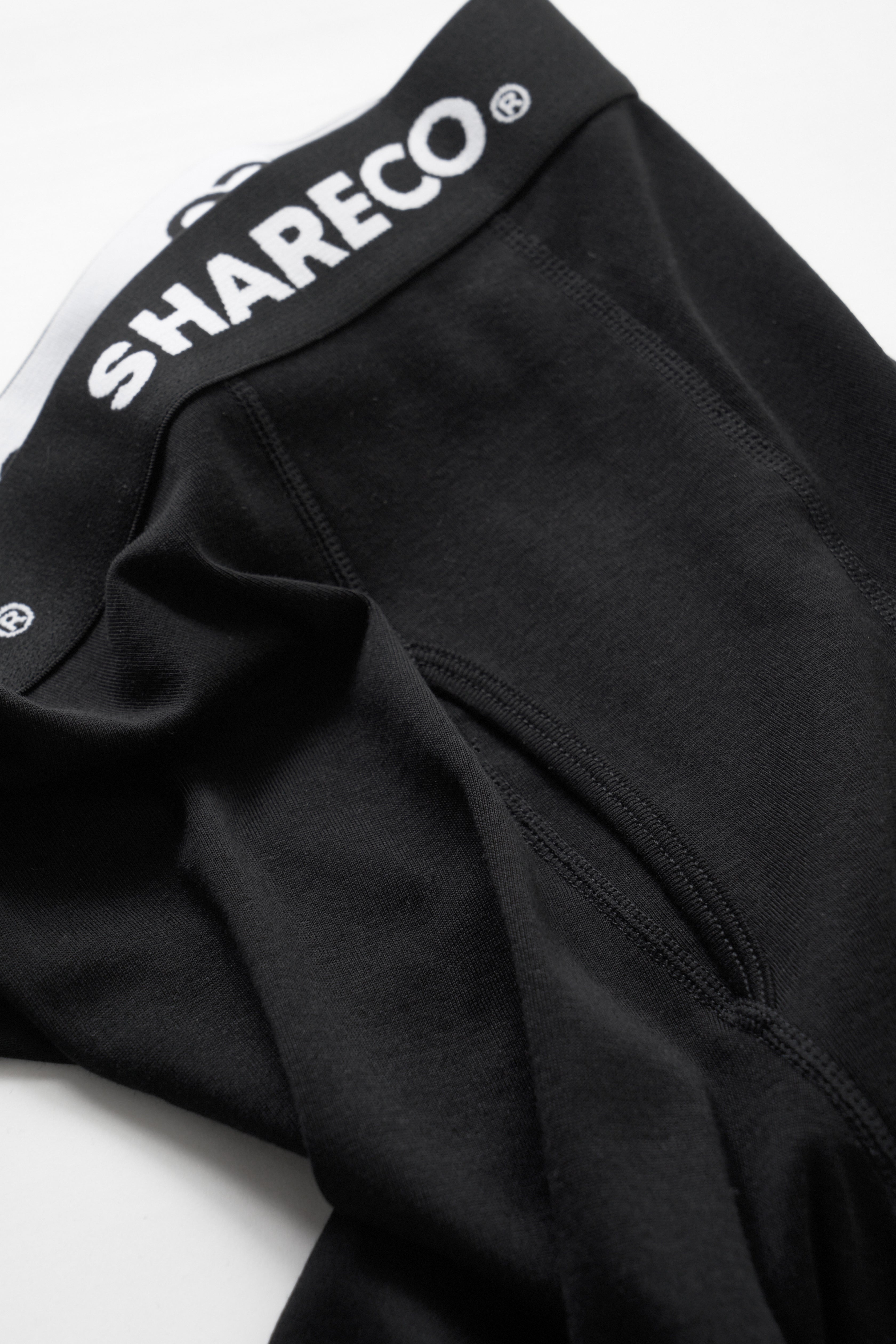 LOGO WAISTBAND BOXER - 彈性棉質平口內褲 - SHARECO DESIGN