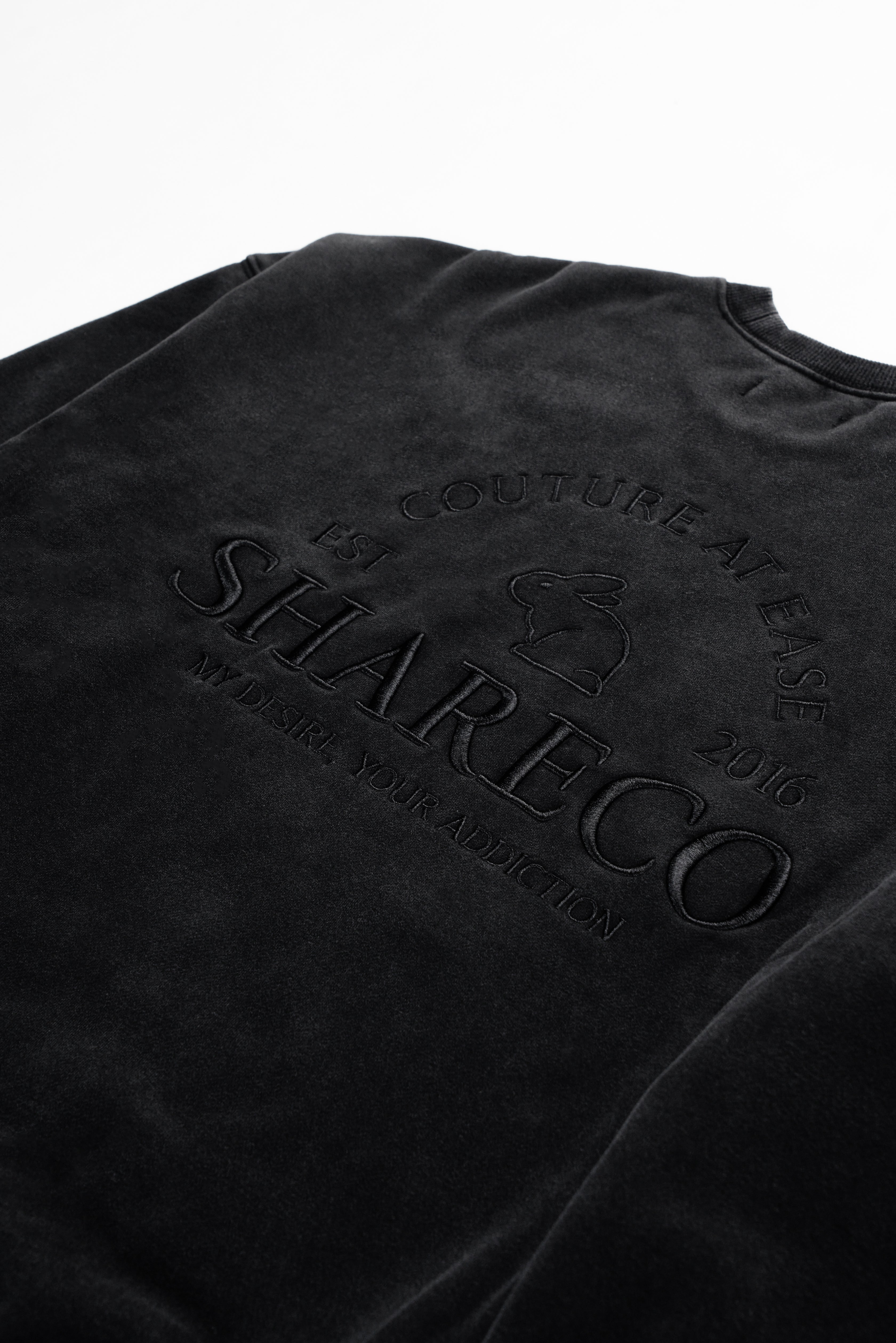 WASHED LOGO SWEATSHIRT 水洗 LOGO 大學TEE - SHARECO DESIGN