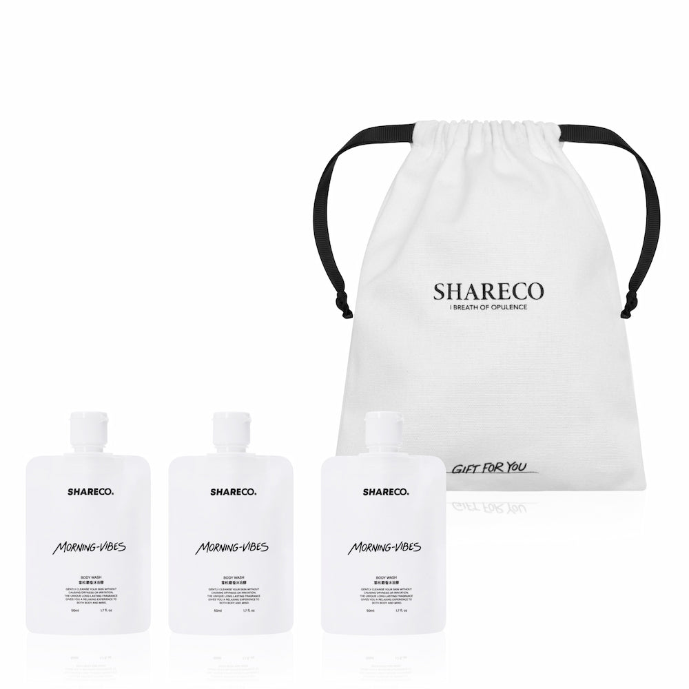 雪松麝香沐浴膠體驗 3 入組 ➜ MORNING-VIBES - SHARECO DESIGN
