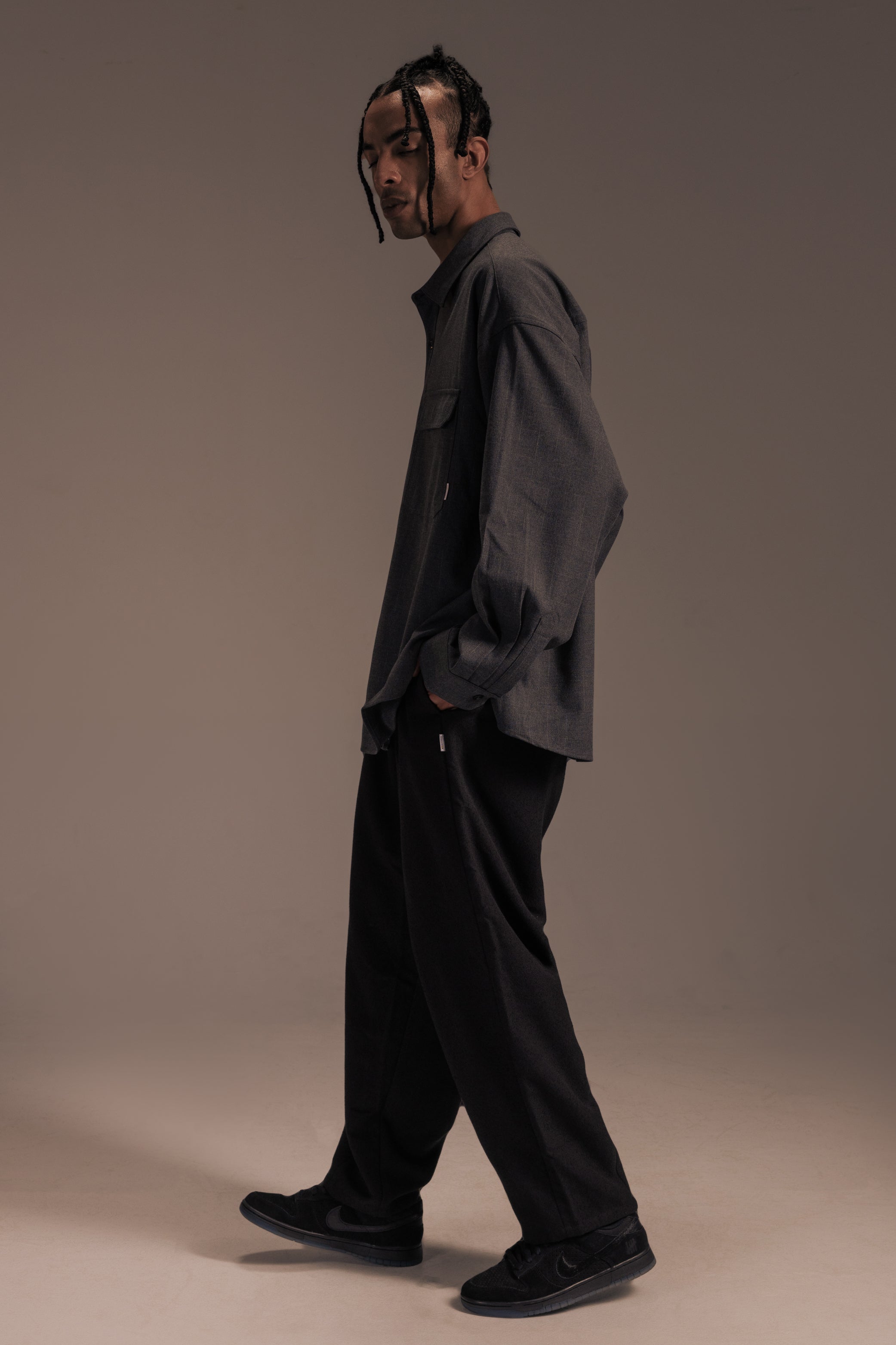 CHECK LONG SLEEVE SHIRT 格紋長袖襯衫