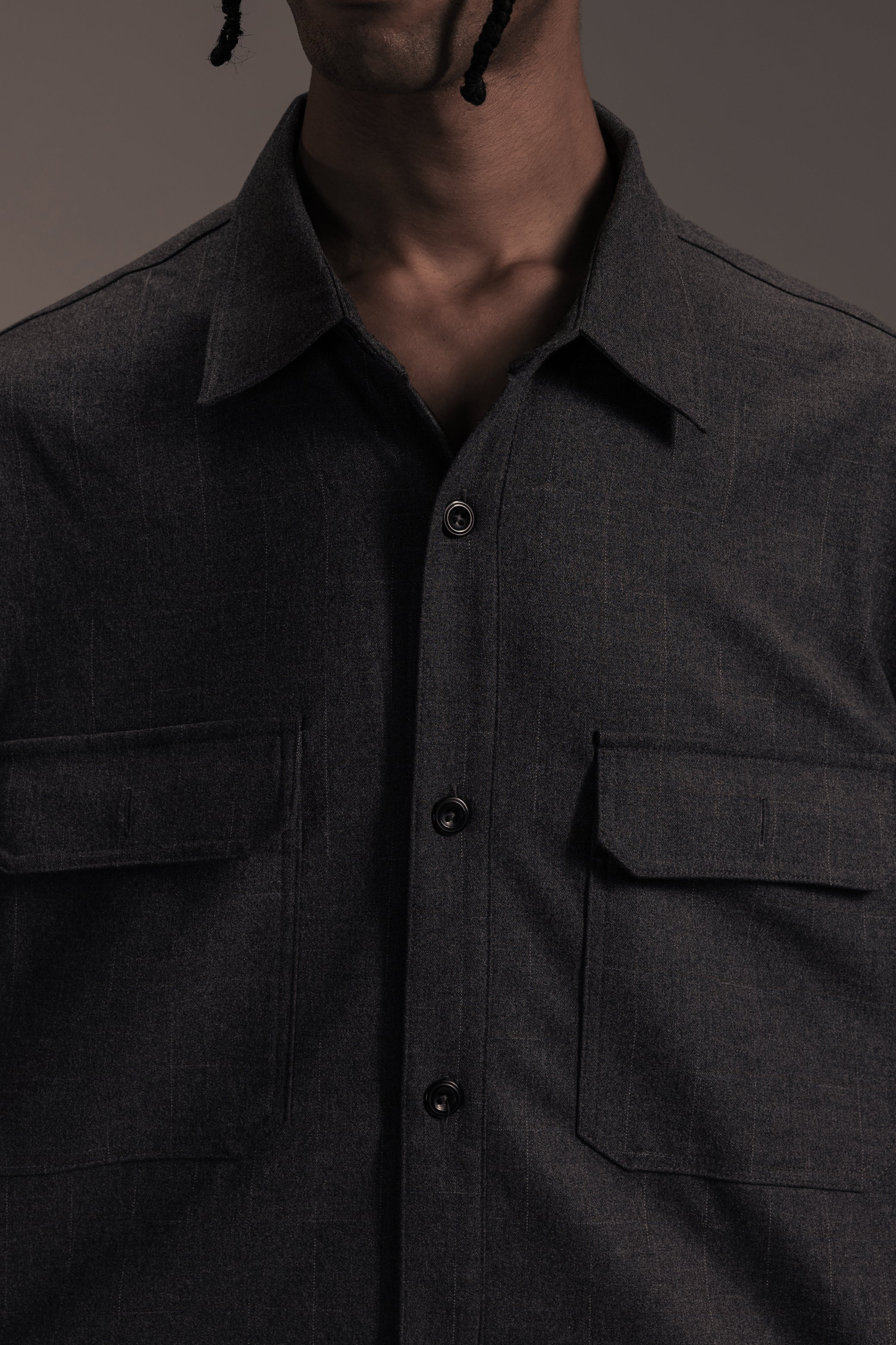 CHECK LONG SLEEVE SHIRT 格紋長袖襯衫