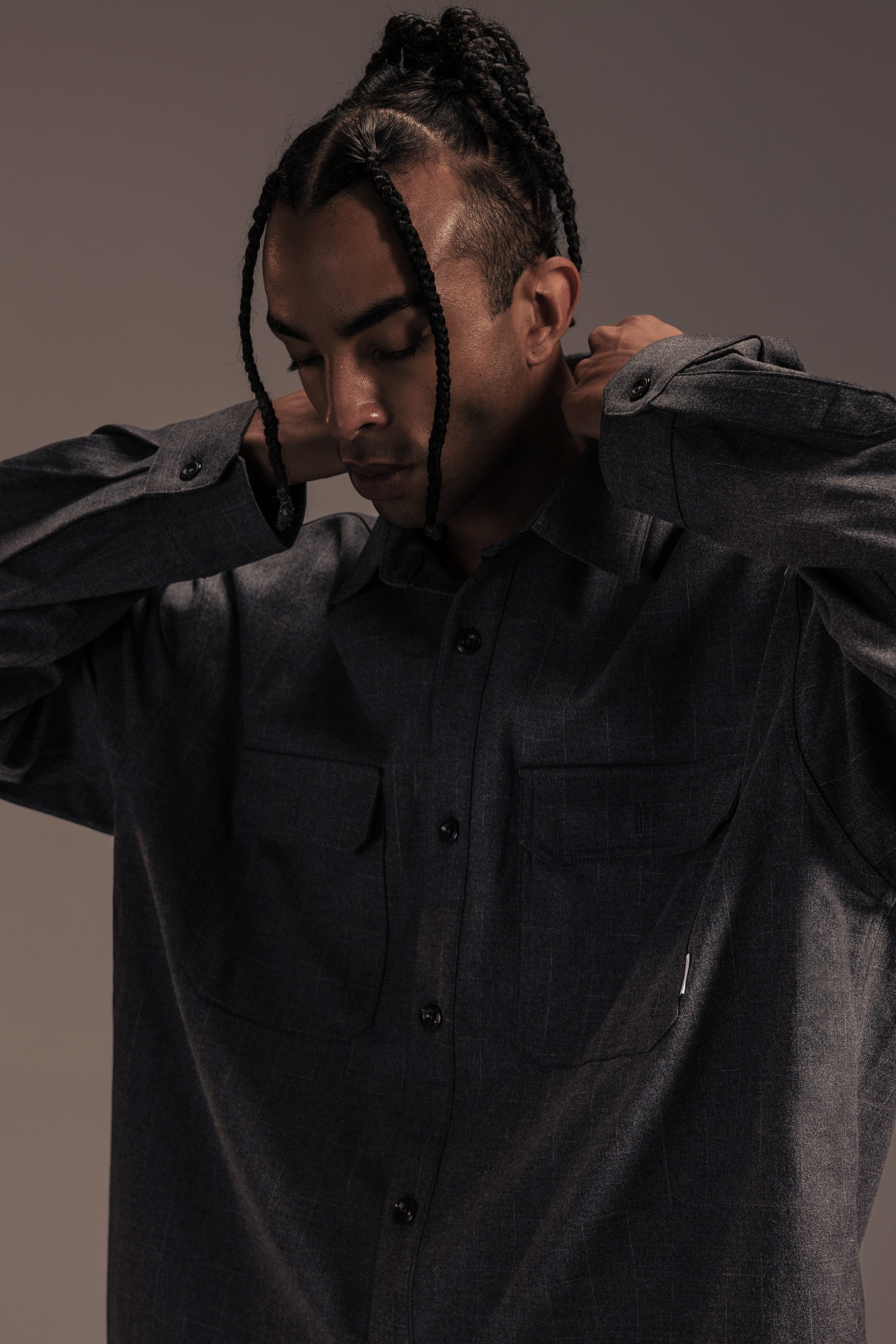 CHECK LONG SLEEVE SHIRT 格紋長袖襯衫