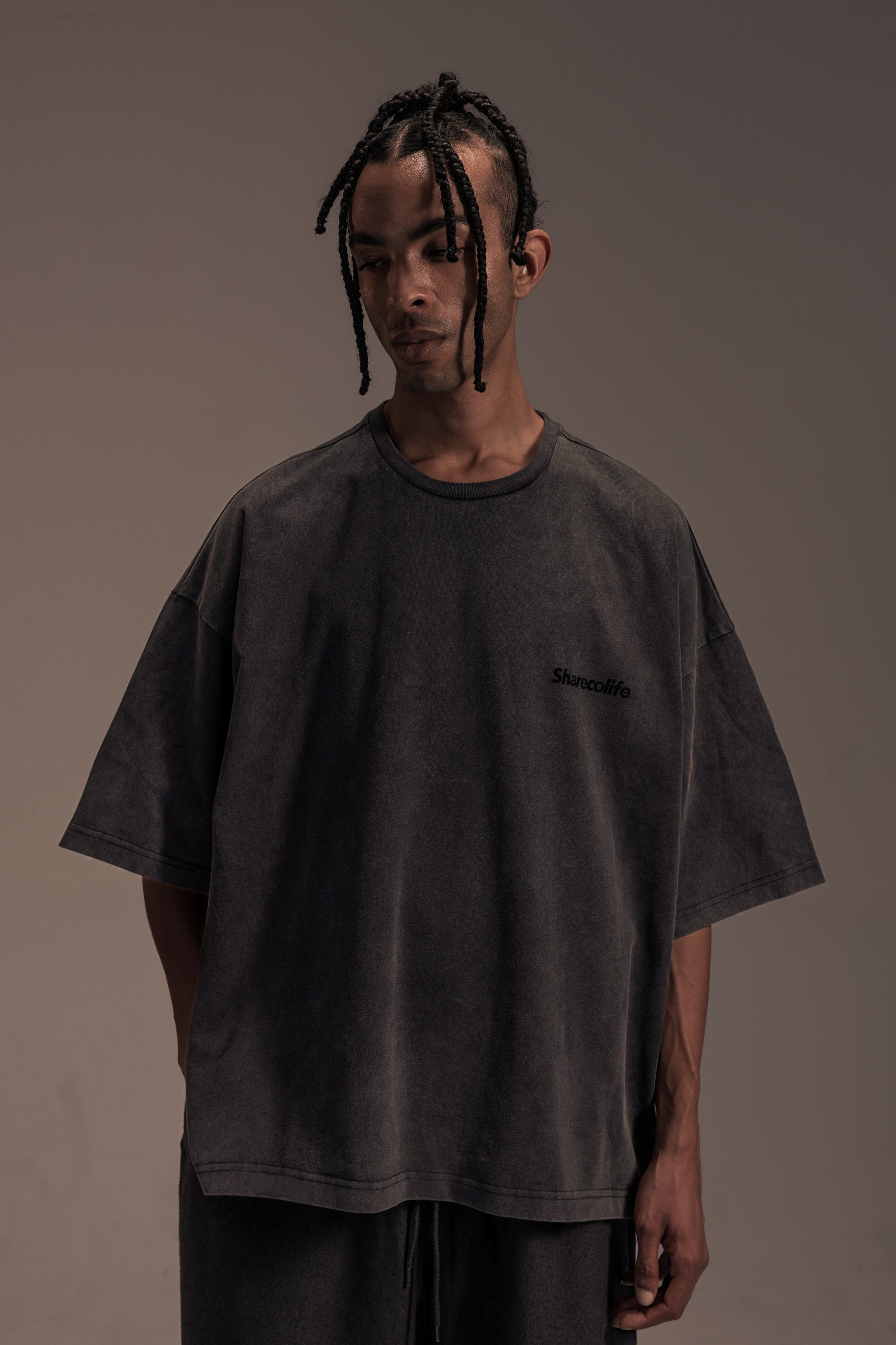“SHARECOLIFE” WASHED BOXY TEE 水洗短 TEE