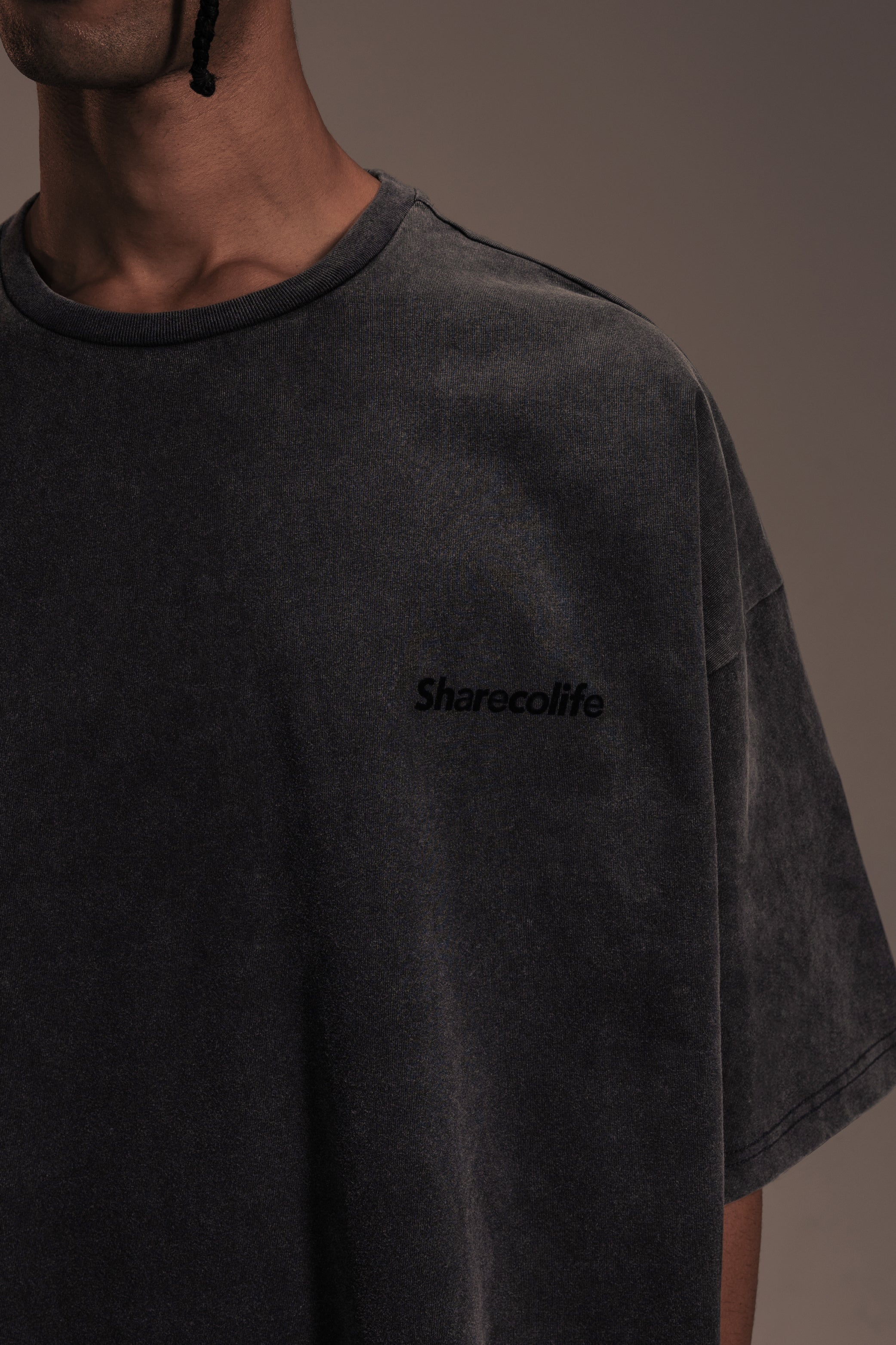 “SHARECOLIFE” WASHED BOXY TEE 水洗短 TEE