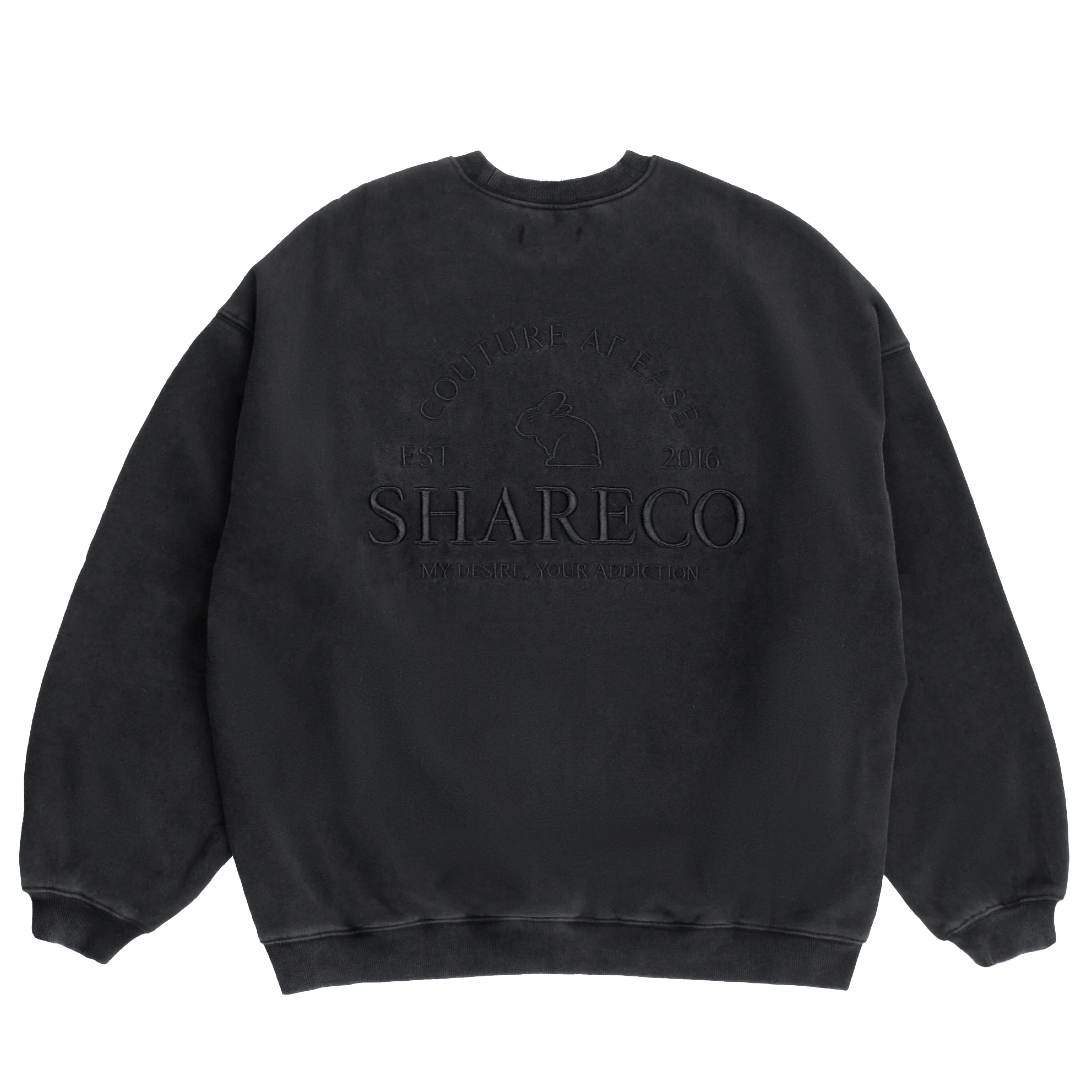 WASHED LOGO SWEATSHIRT 水洗 LOGO 大學TEE - SHARECO DESIGN