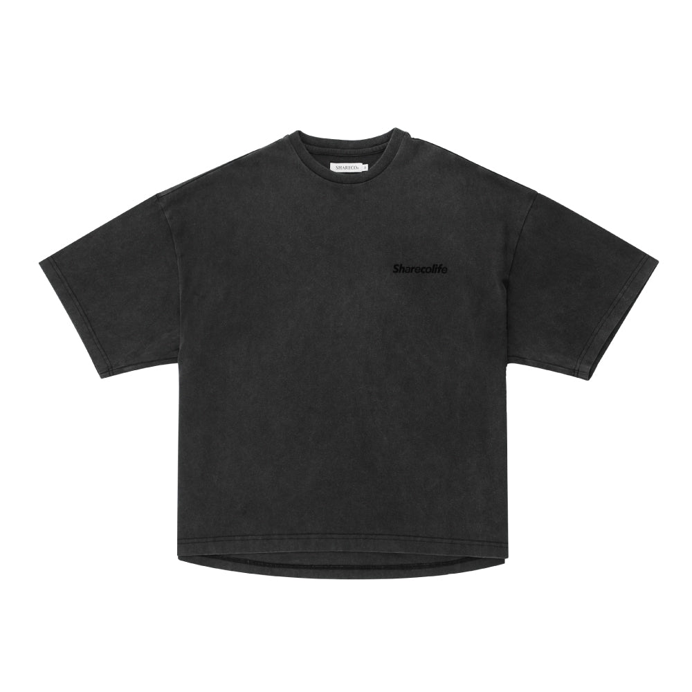 “SHARECOLIFE” WASHED BOXY TEE 水洗短 TEE