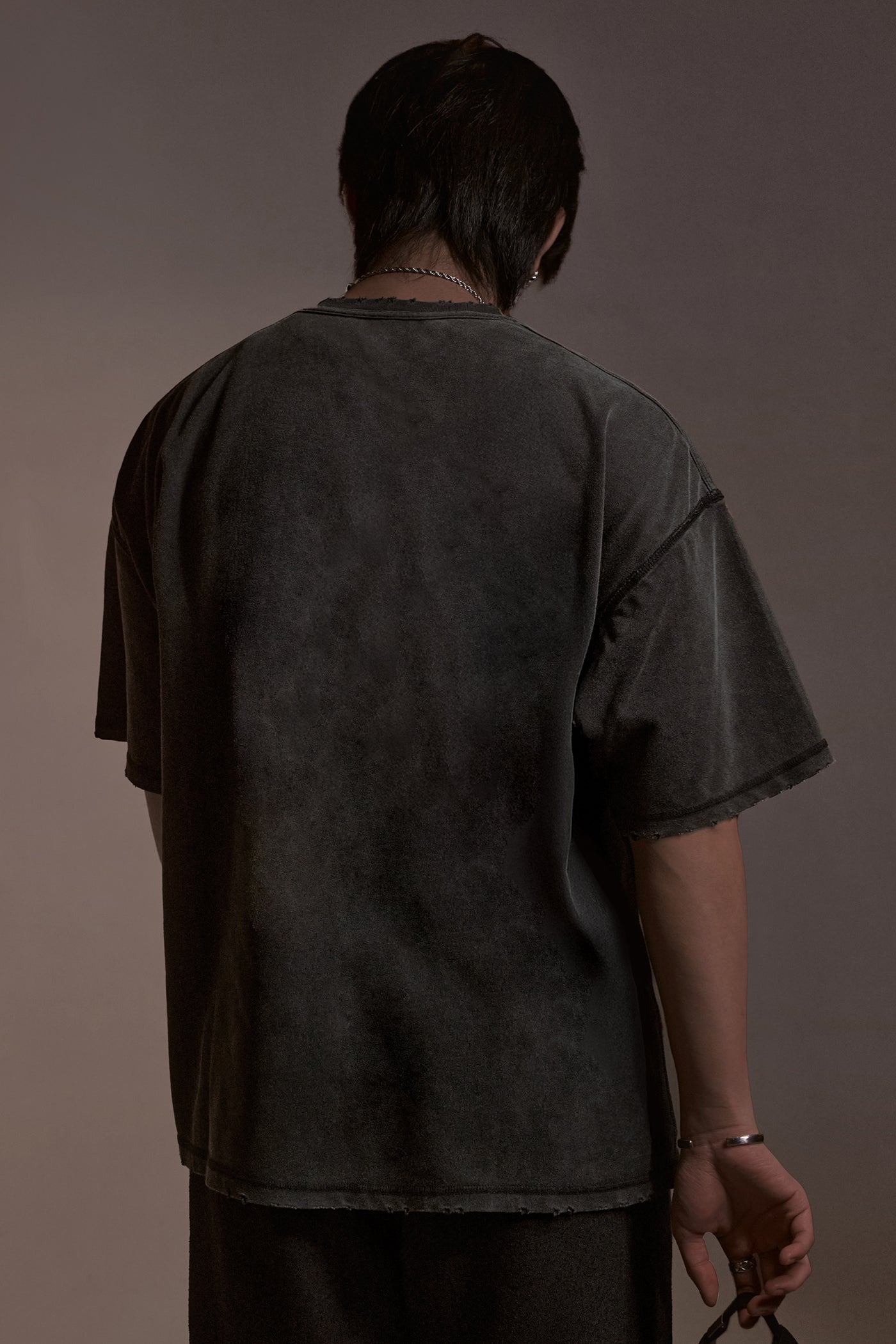 “SHARECOLIFE” DISTRESSED TEE 水洗破壞短 TEE