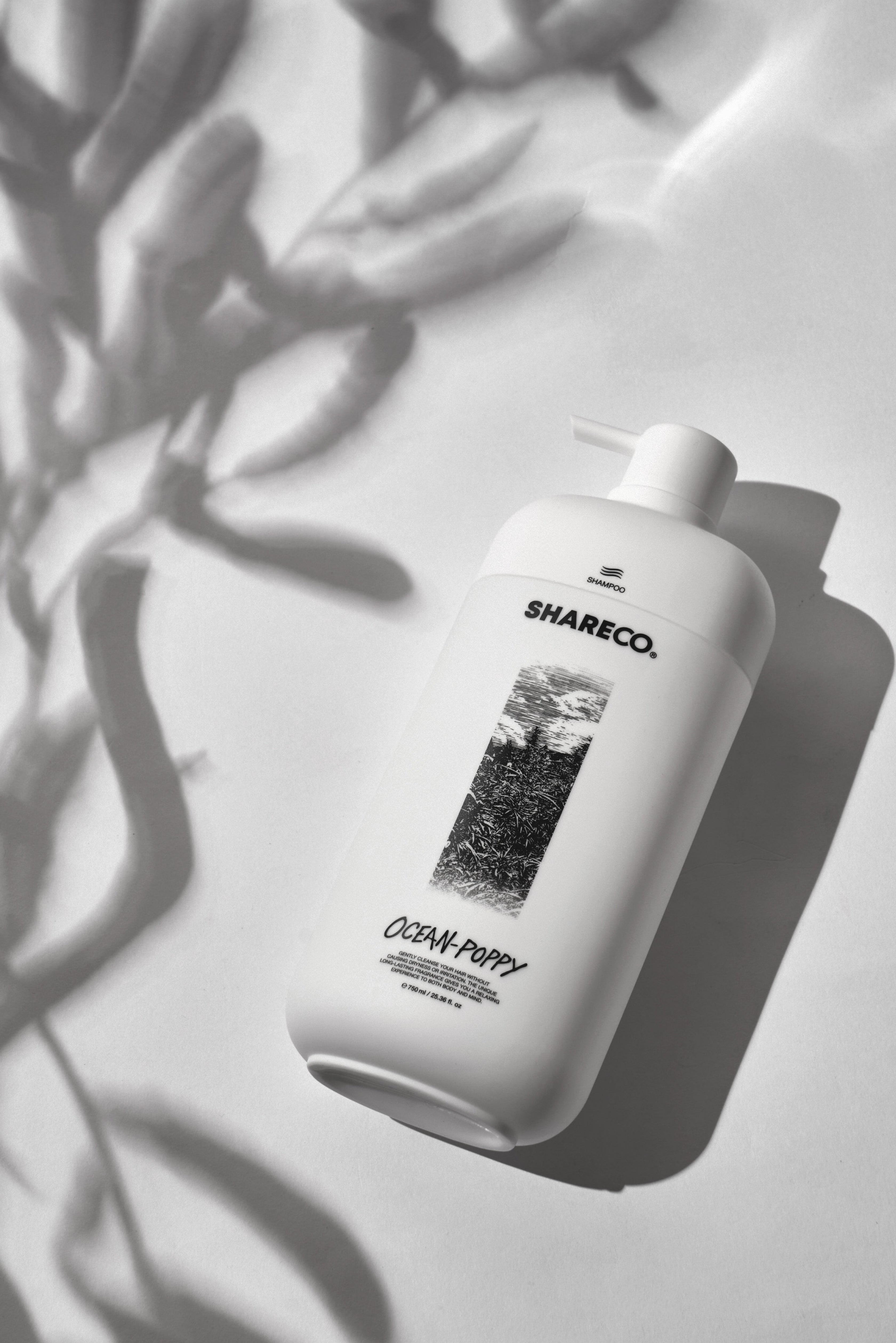 大麻士革洗髮膠 OCEAN-POPPY|750ML 瓶裝款 - SHARECO DESIGN