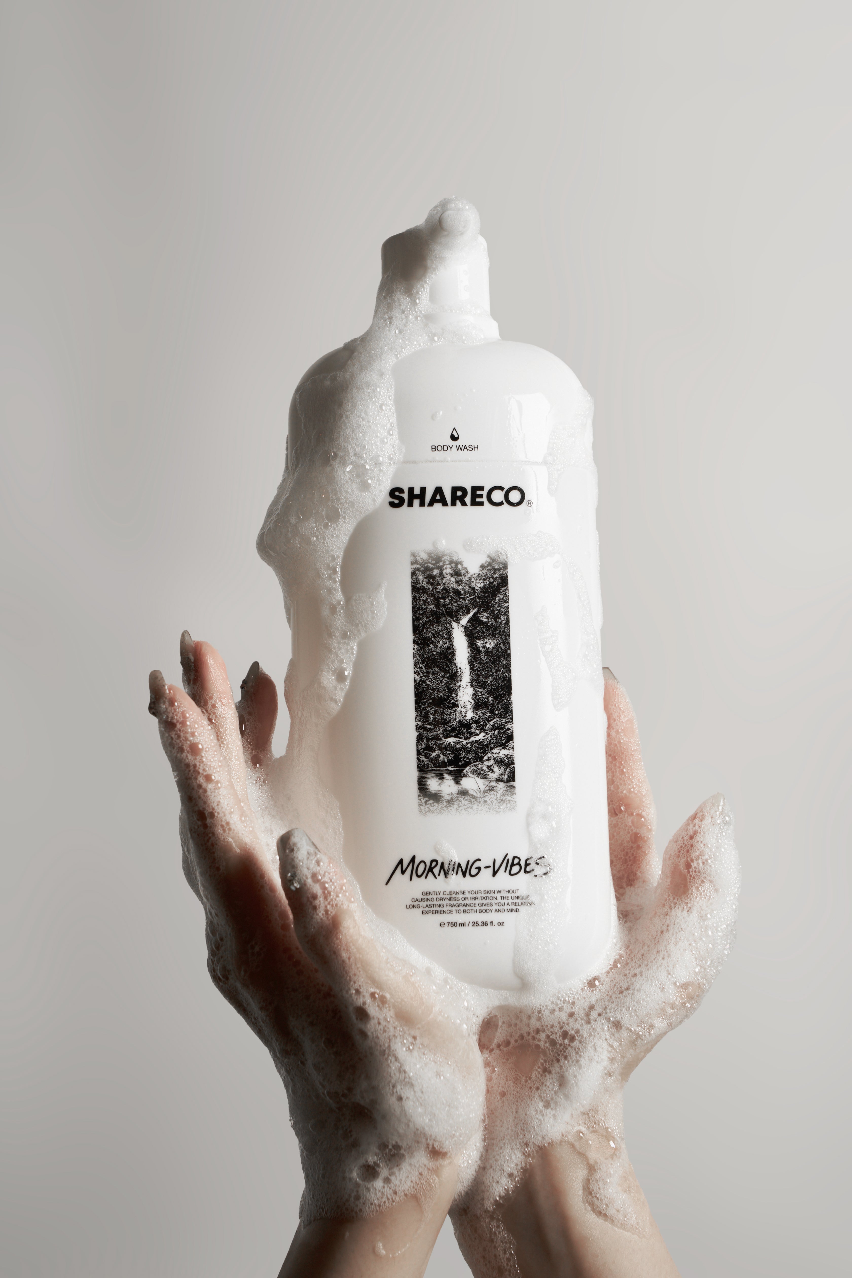 雪松麝香沐浴膠 MORNING-VIBES|750ml 瓶裝款 - SHARECO DESIGN