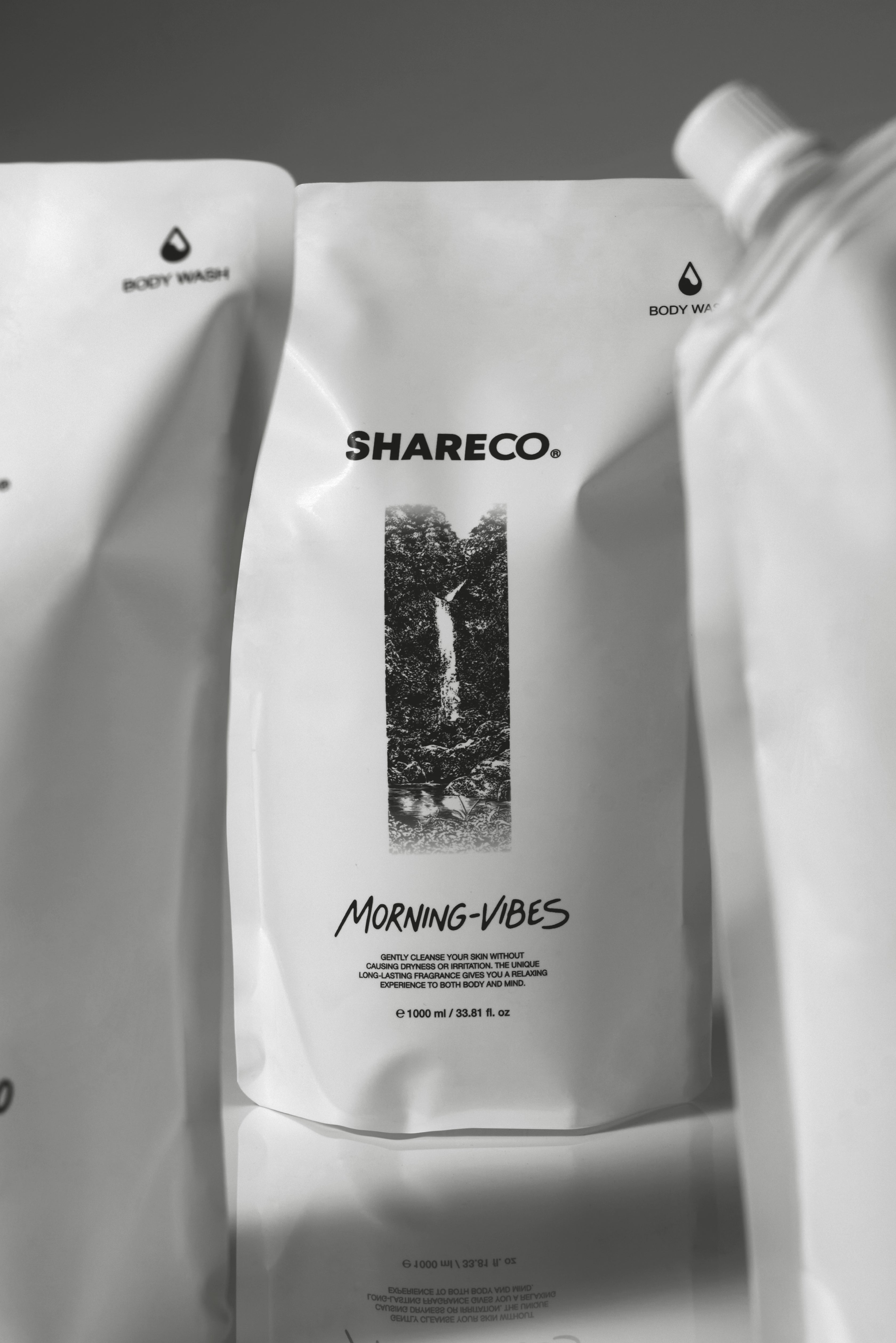 雪松麝香沐浴膠 MORNING-VIBES|1000ml 補充包 - SHARECO DESIGN