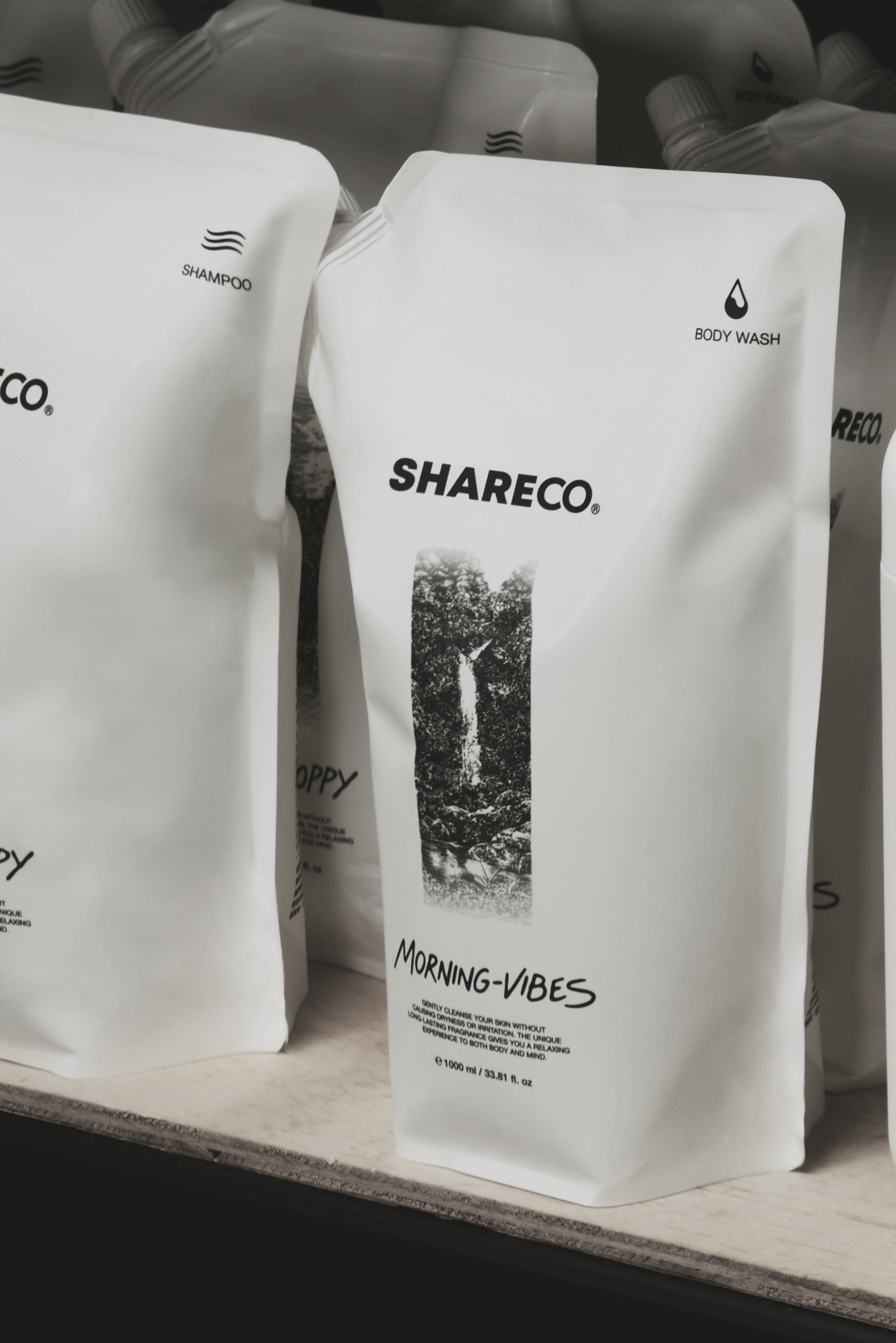 雪松麝香沐浴膠 MORNING-VIBES|1000ml 補充包 - SHARECO DESIGN