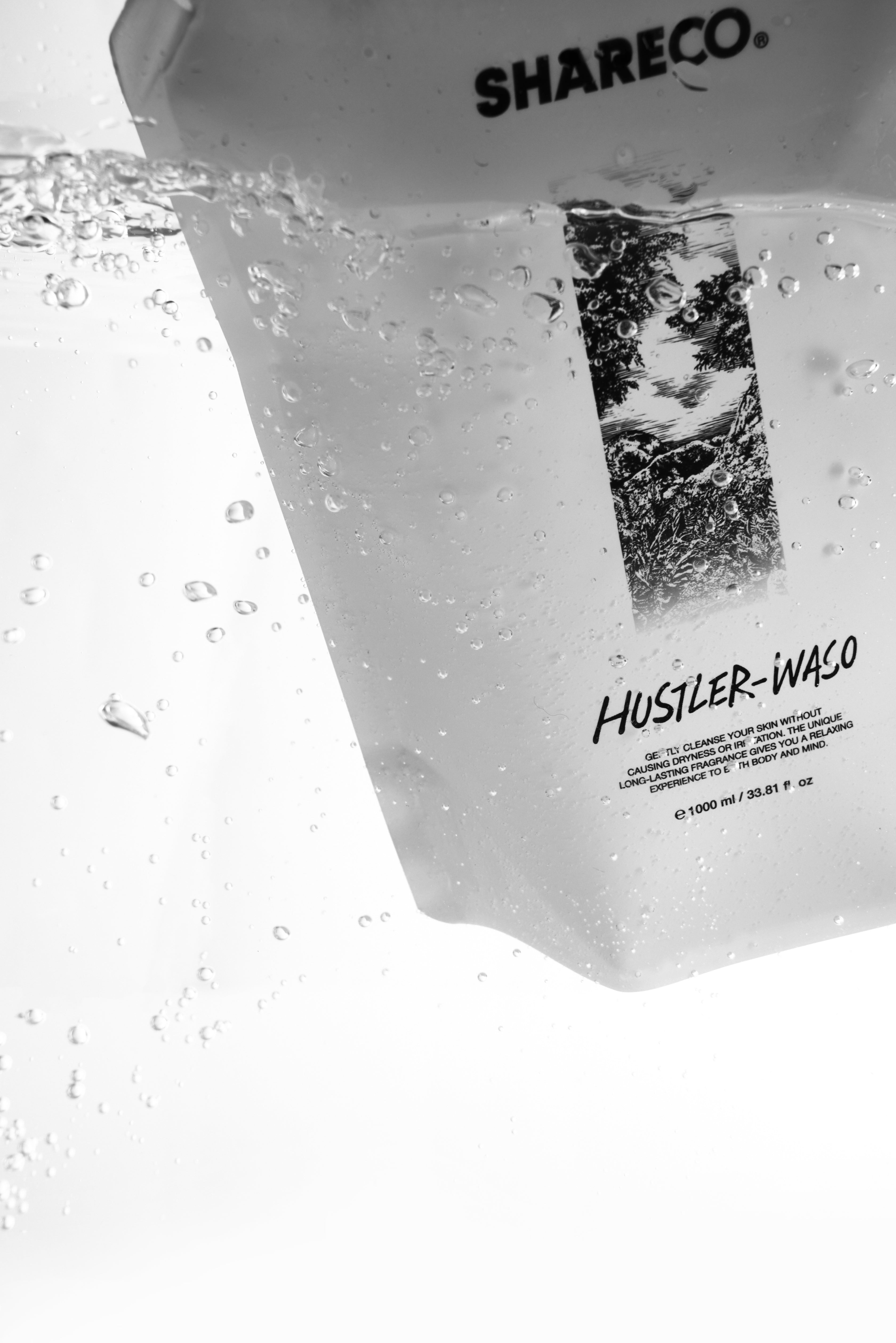 菸草香沐浴膠 HUSTLER-WASO|1000ml 補充包 - SHARECO DESIGN