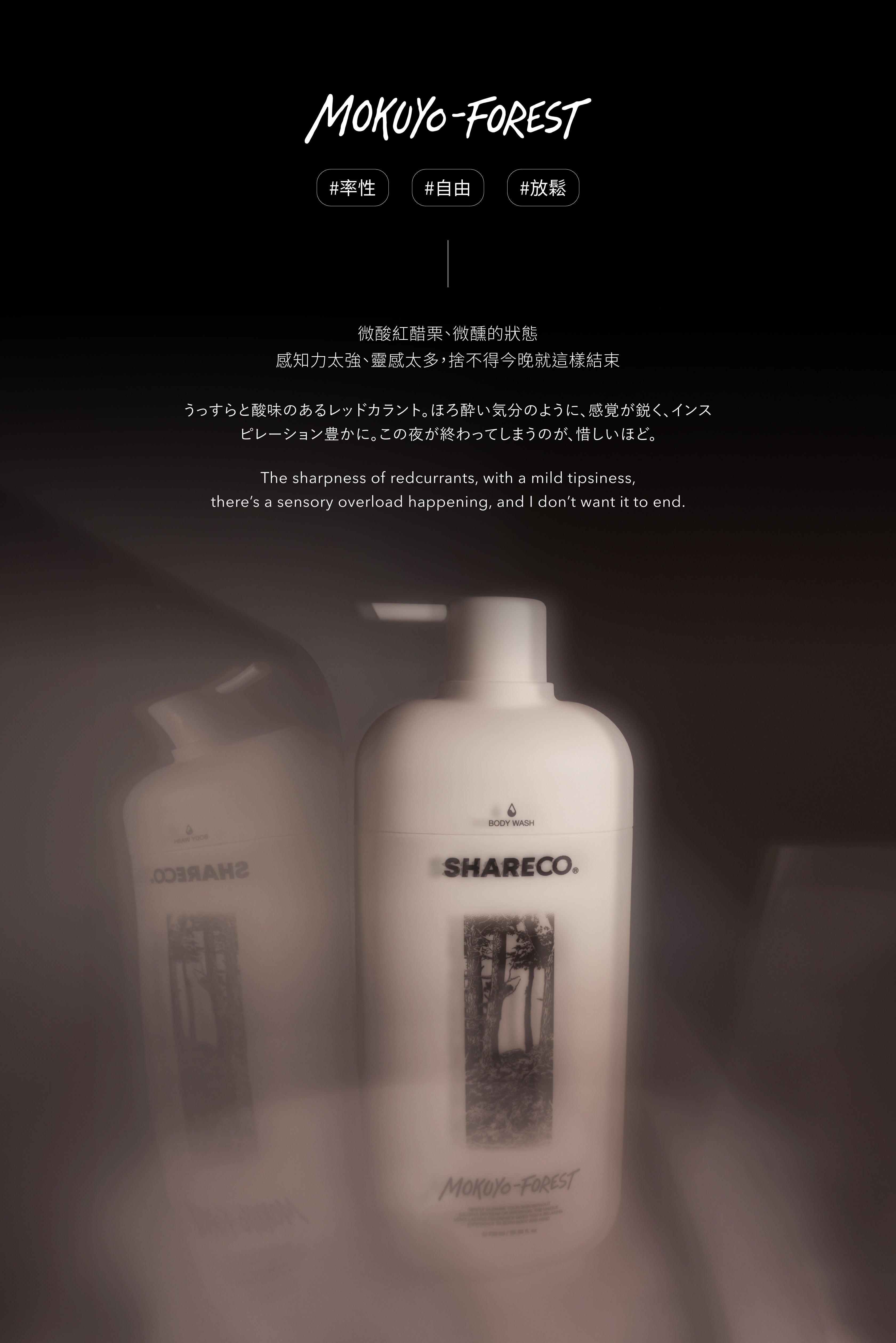 木曜森林沐浴膠 MOKUYO-FOREST|750ML 瓶裝款 - SHARECO DESIGN