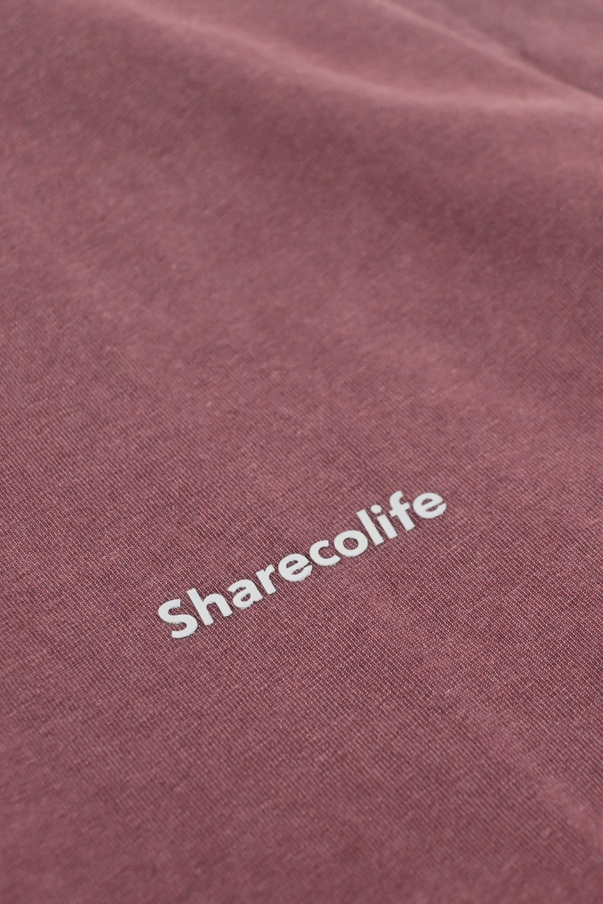 "SHARECOLIFE" DECONSTRUCTED TEE 解構短袖 TEE (褪色紅)