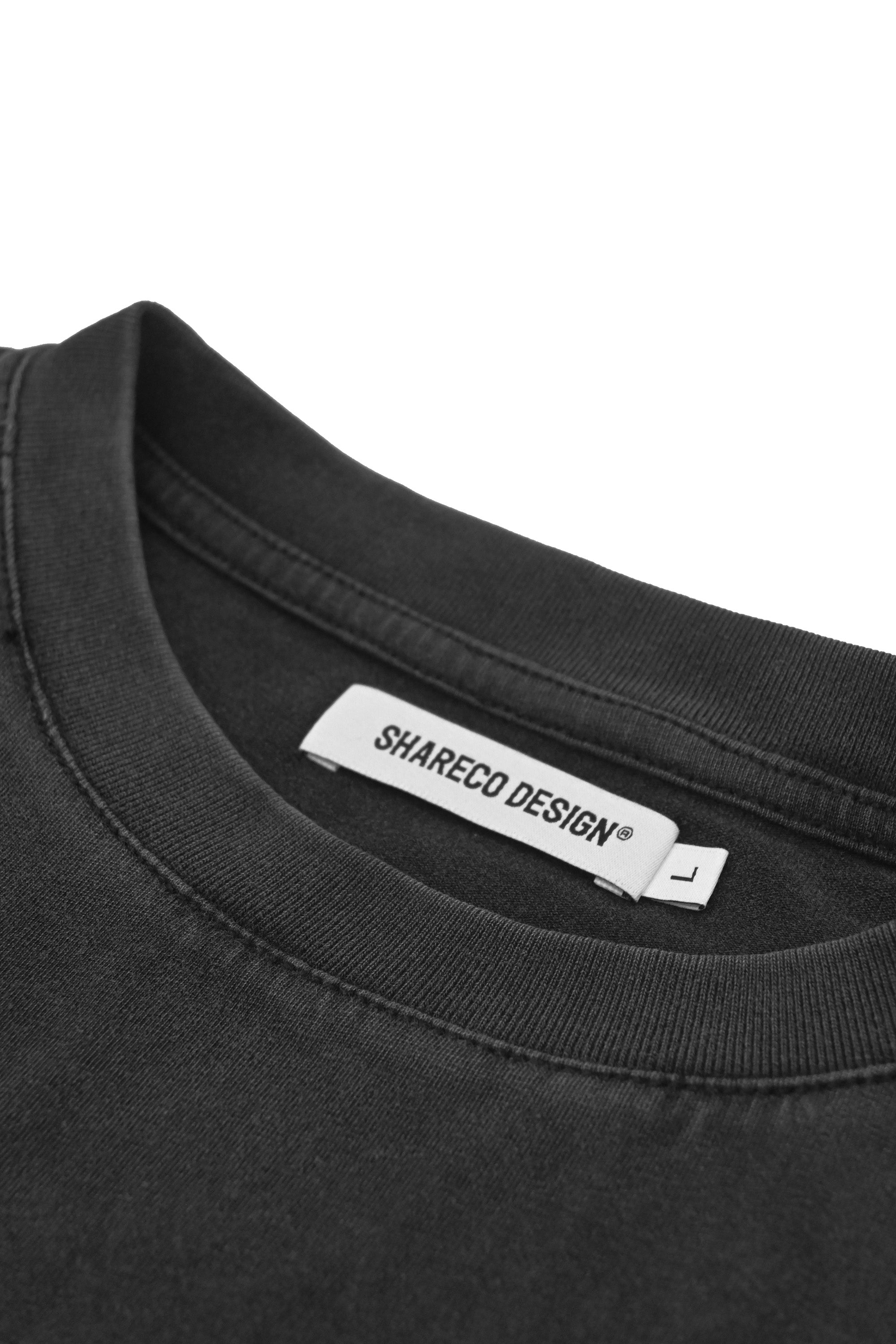 "SHARECOLIFE" DECONSTRUCTED TEE 解構短袖 TEE (黑)