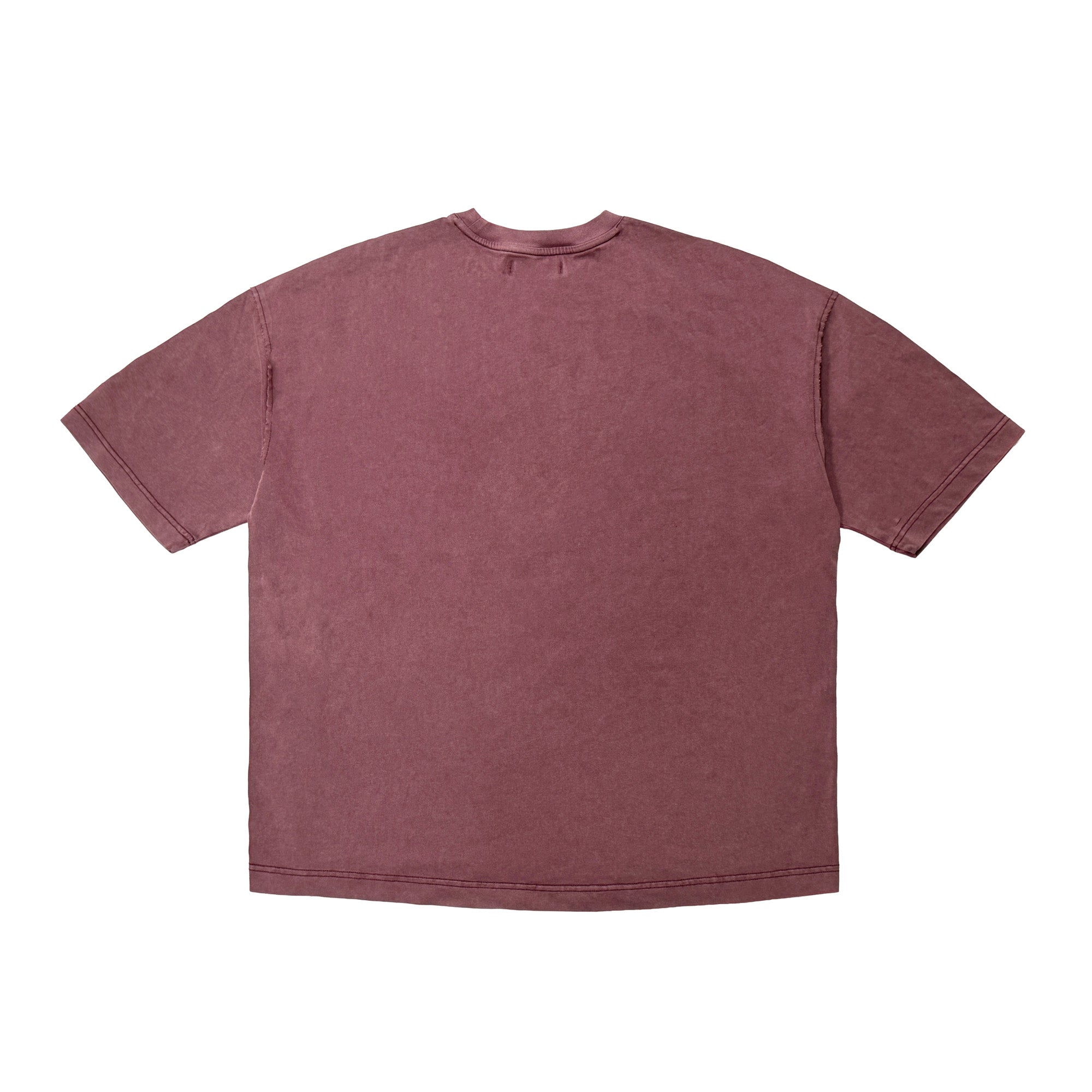"SHARECOLIFE" DECONSTRUCTED TEE 解構短袖 TEE (褪色紅)