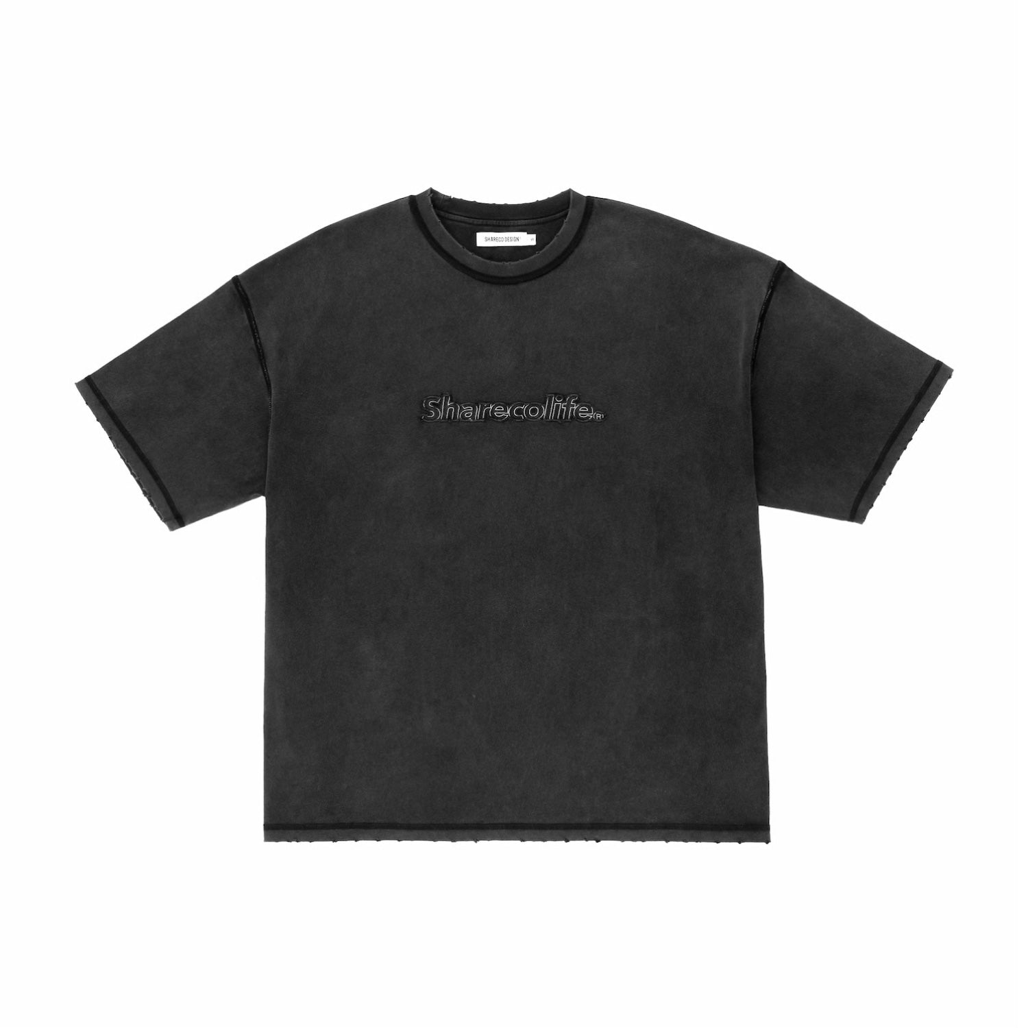 “SHARECOLIFE” DISTRESSED TEE 水洗破壞短 TEE