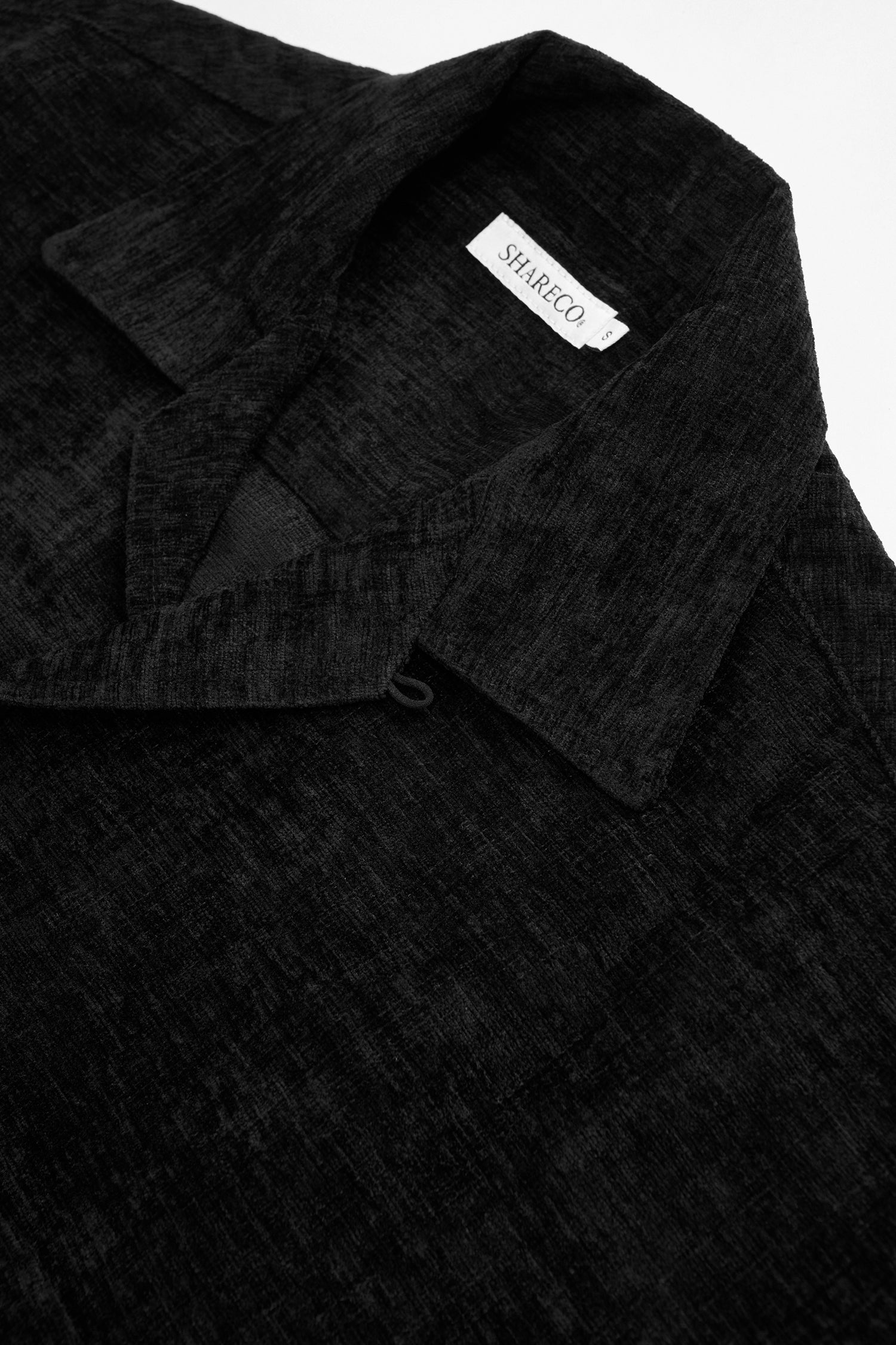 VELVET SHORT SLEEVE SHIRT 條絨寬版襯衫 - SHARECO DESIGN