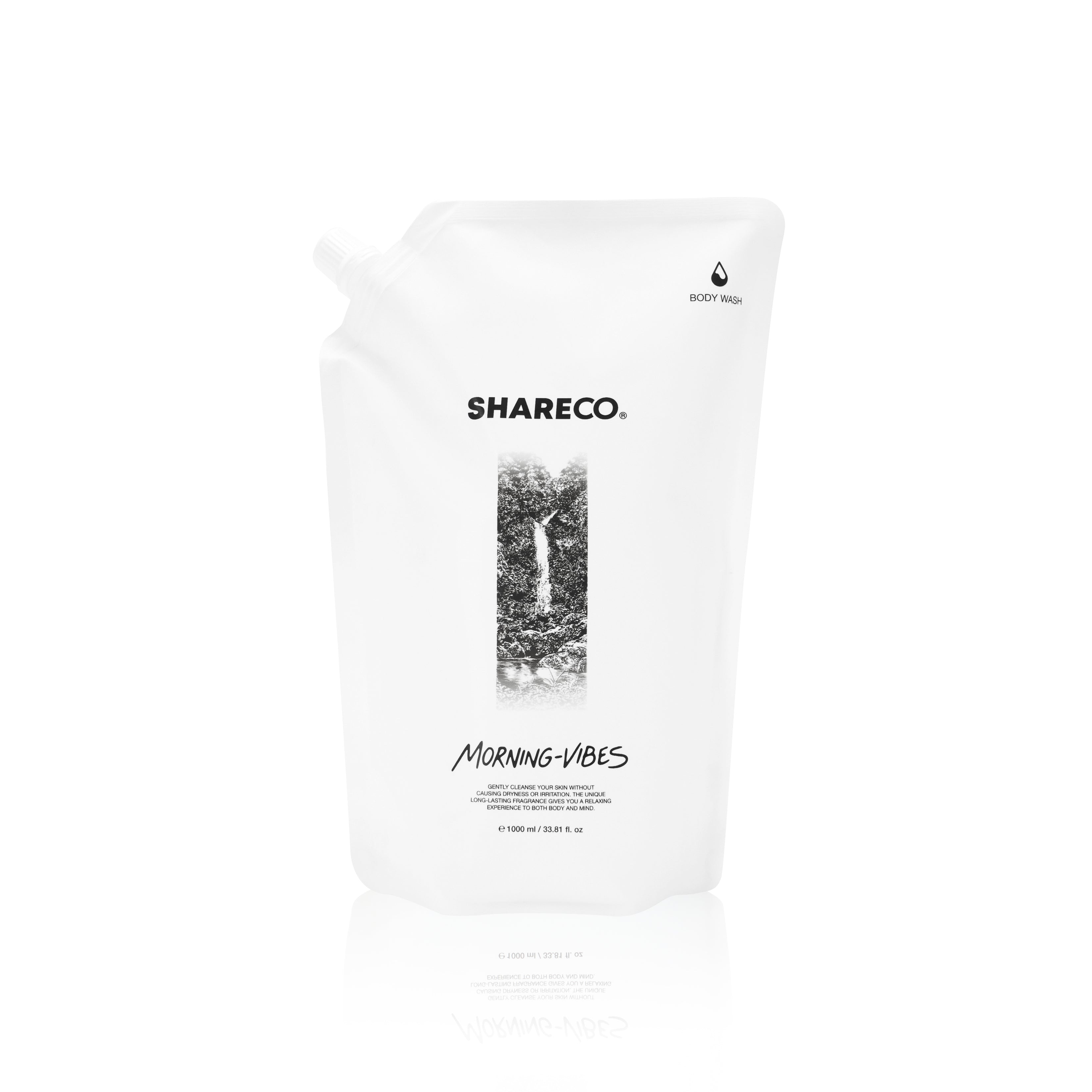 雪松麝香沐浴膠 MORNING-VIBES|1000ml 補充包 - SHARECO DESIGN