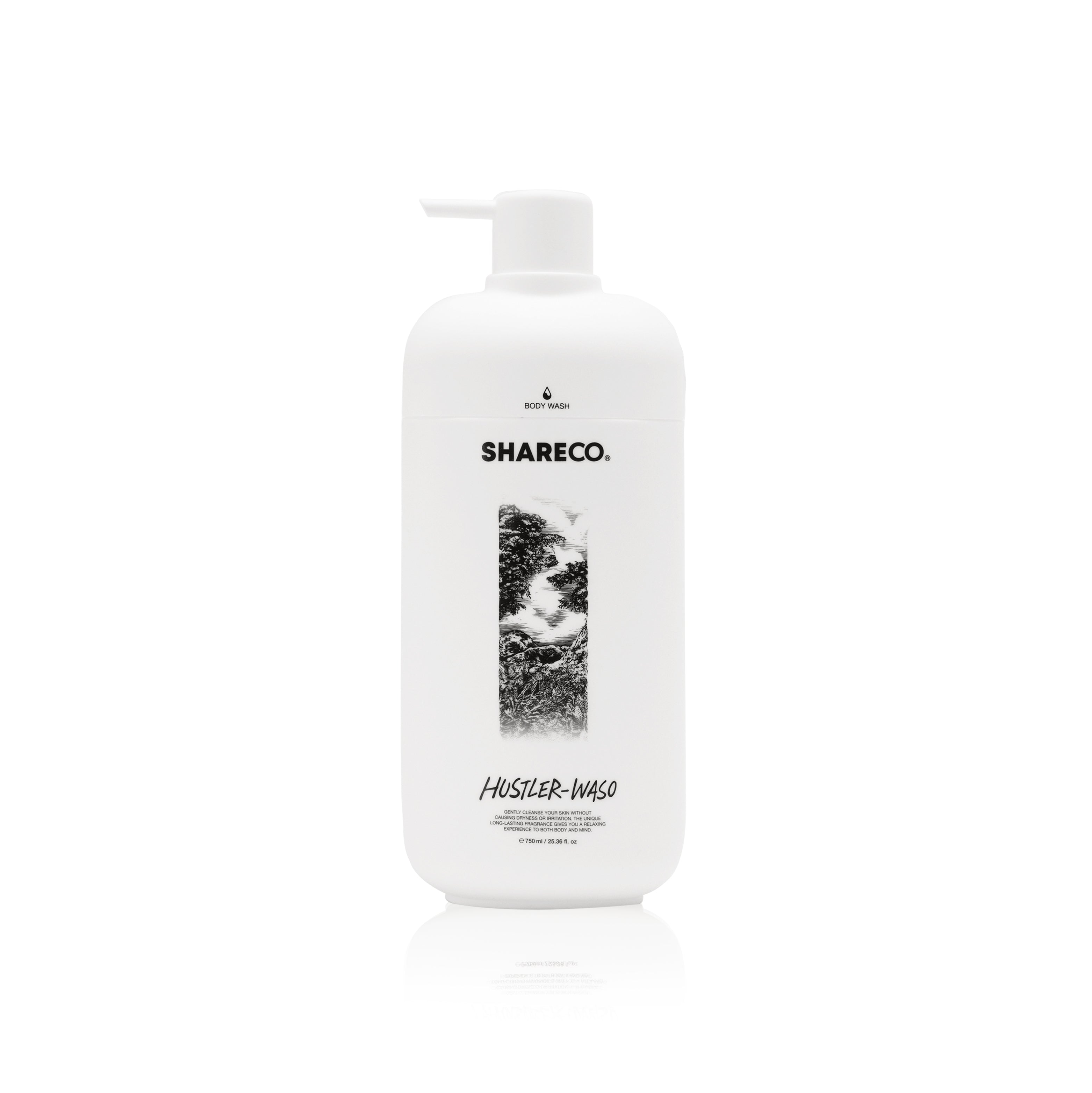 菸草香沐浴膠 HUSTLER-WASO|750ml 瓶裝款 - SHARECO DESIGN