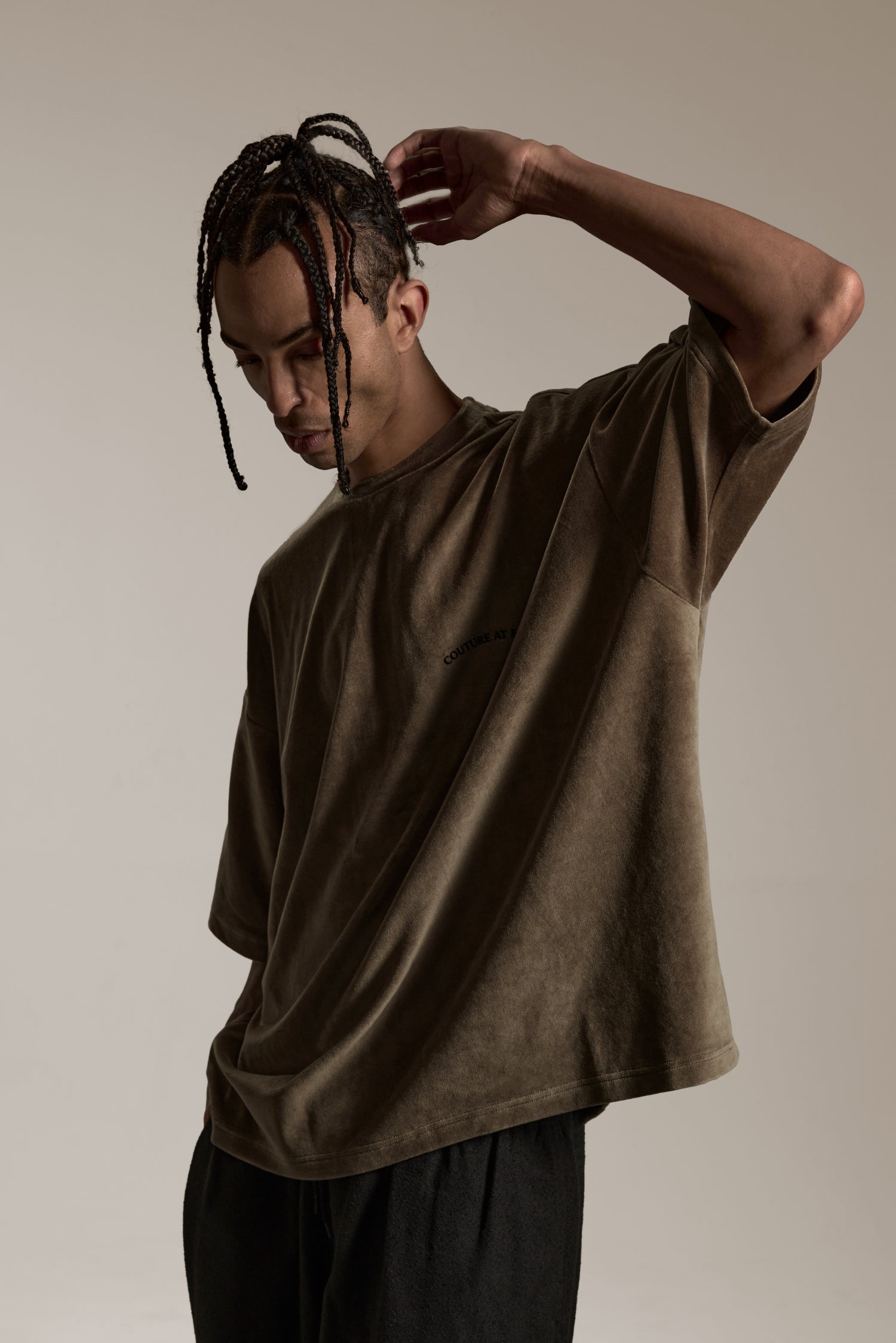 “CAE” VELOUR TEE 絲絨短 TEE