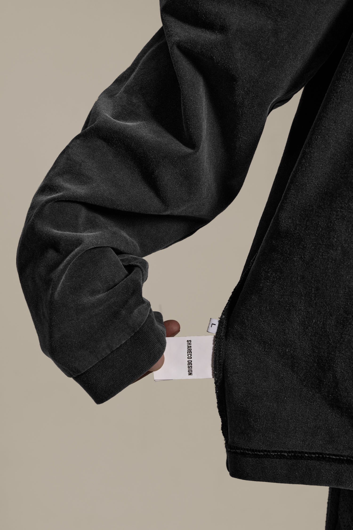 REVERSIBLE WASHED LONG SLEEVE TEE 雙面水洗薄長袖