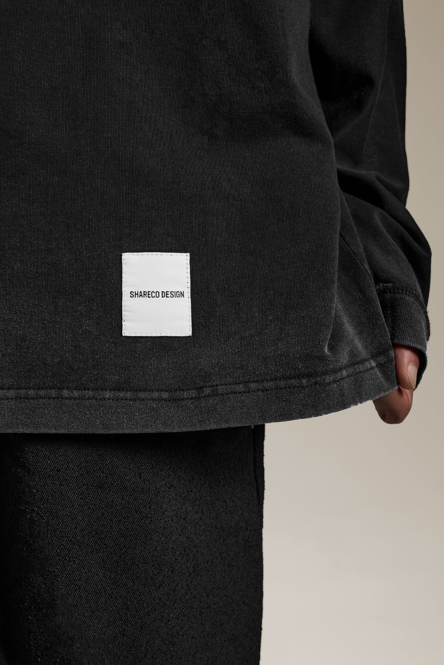 REVERSIBLE WASHED LONG SLEEVE TEE 雙面水洗薄長袖