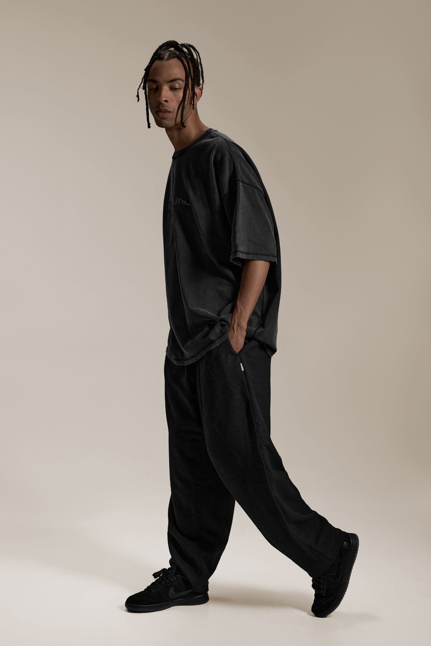 “SHARECOLIFE” DISTRESSED TEE 水洗破壞短 TEE