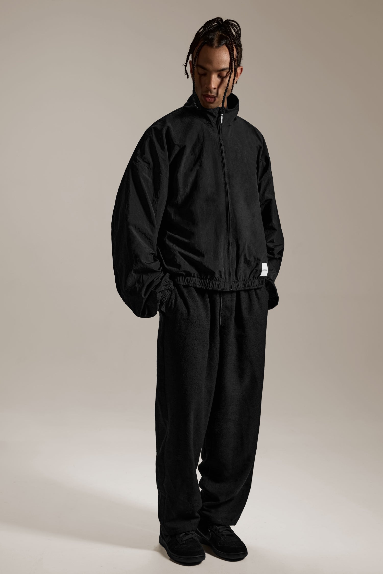 POLYESTER ZIP JACKET 立領拉鍊夾克