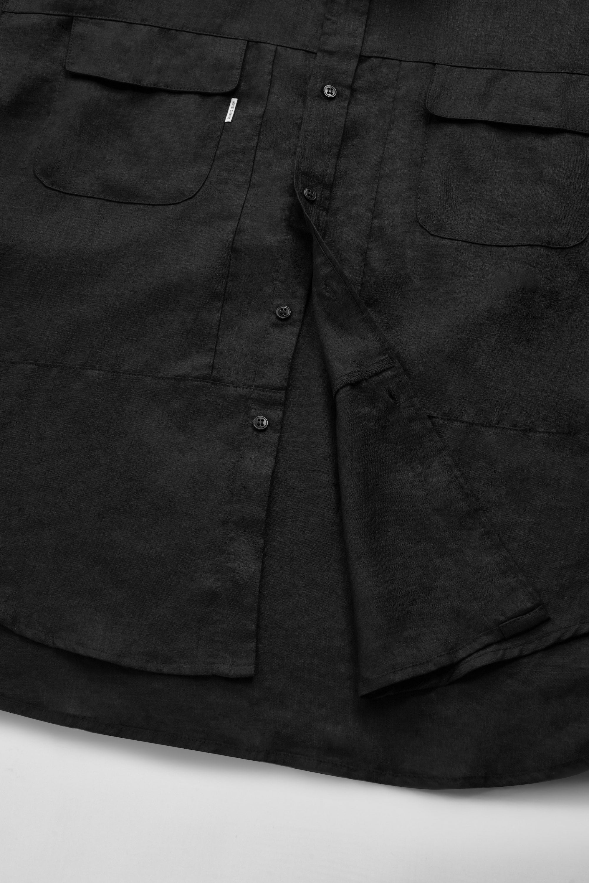 LINEN SHORT SLEEVED SHIRT 亞麻寬版襯衫 - SHARECO DESIGN