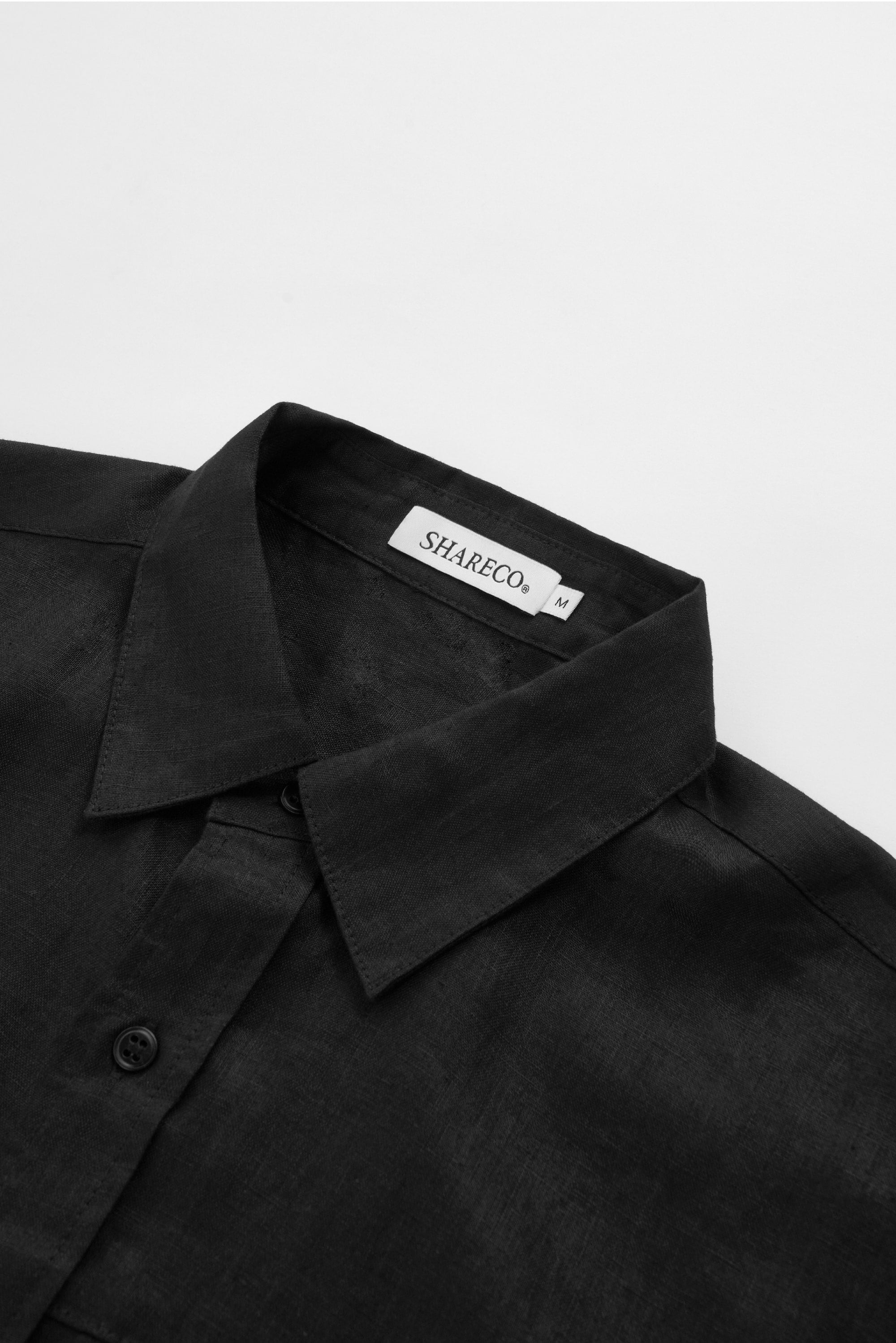 LINEN SHORT SLEEVED SHIRT 亞麻寬版襯衫 - SHARECO DESIGN