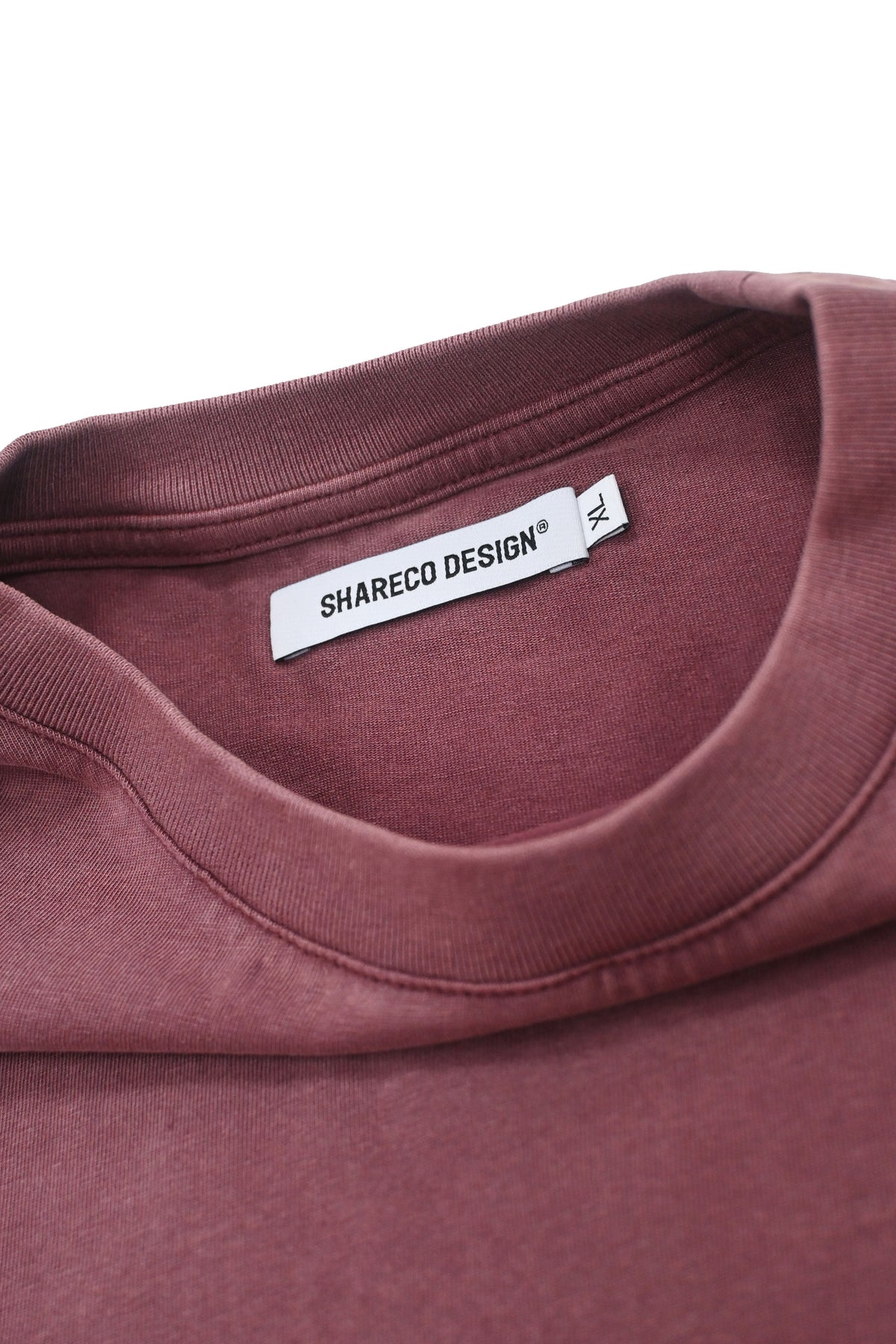 "SHARECOLIFE" DECONSTRUCTED TEE 解構短袖 TEE (褪色紅)