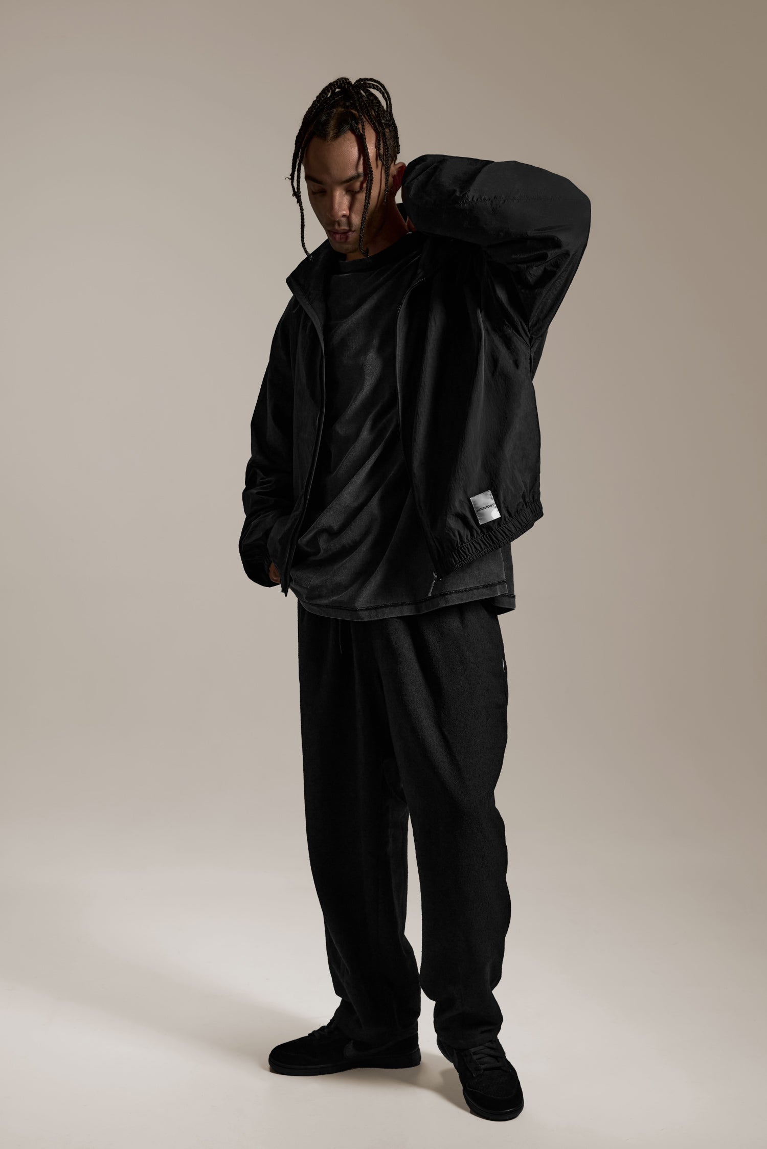 POLYESTER ZIP JACKET 立領拉鍊夾克