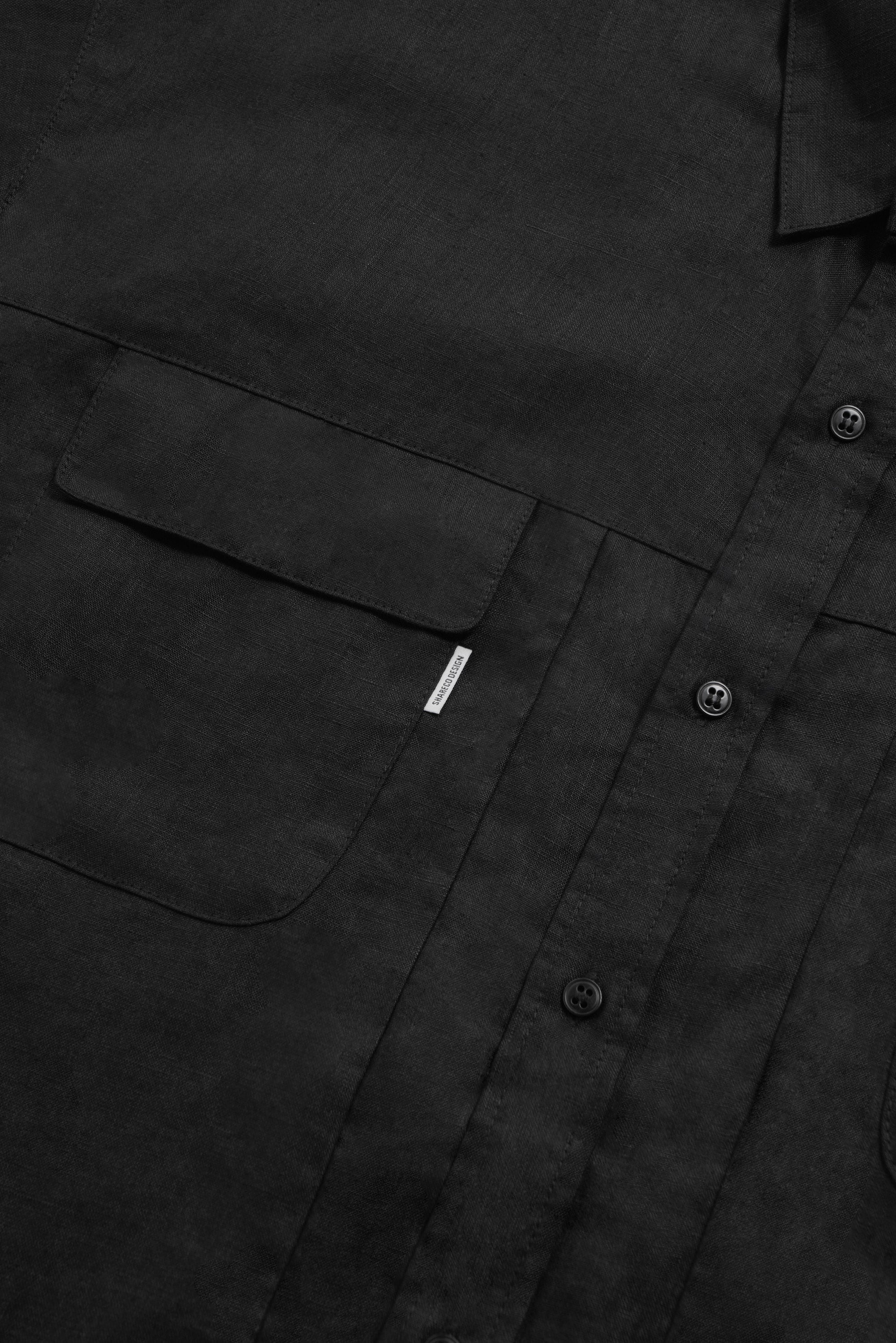 LINEN SHORT SLEEVED SHIRT 亞麻寬版襯衫 - SHARECO DESIGN